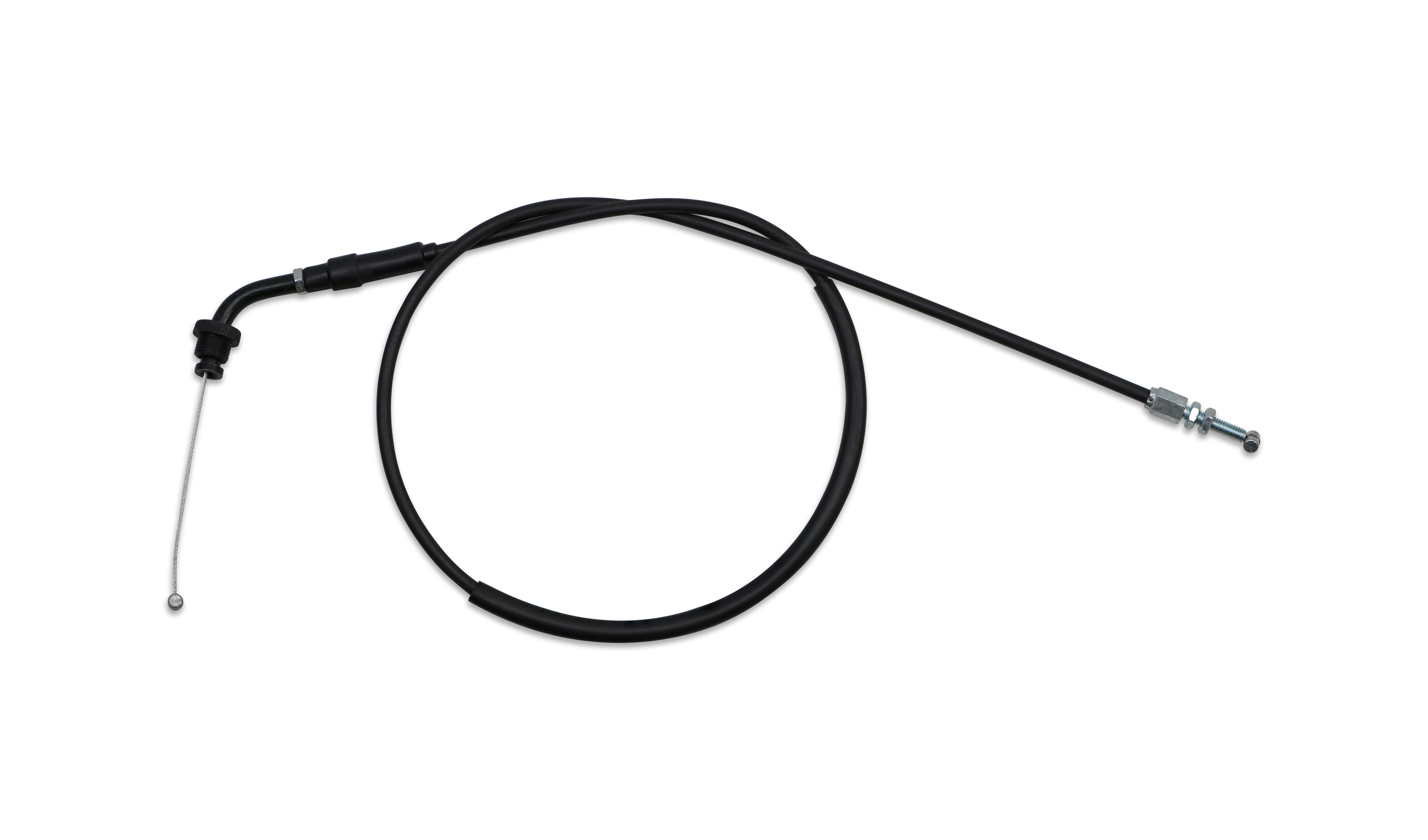 Hendler Throttle Cable Suzuki GS550, GSX550-1100 (Black Ends) OE Ref. 58300-43400, 58300-31301, 58300-49500, 58300-49501