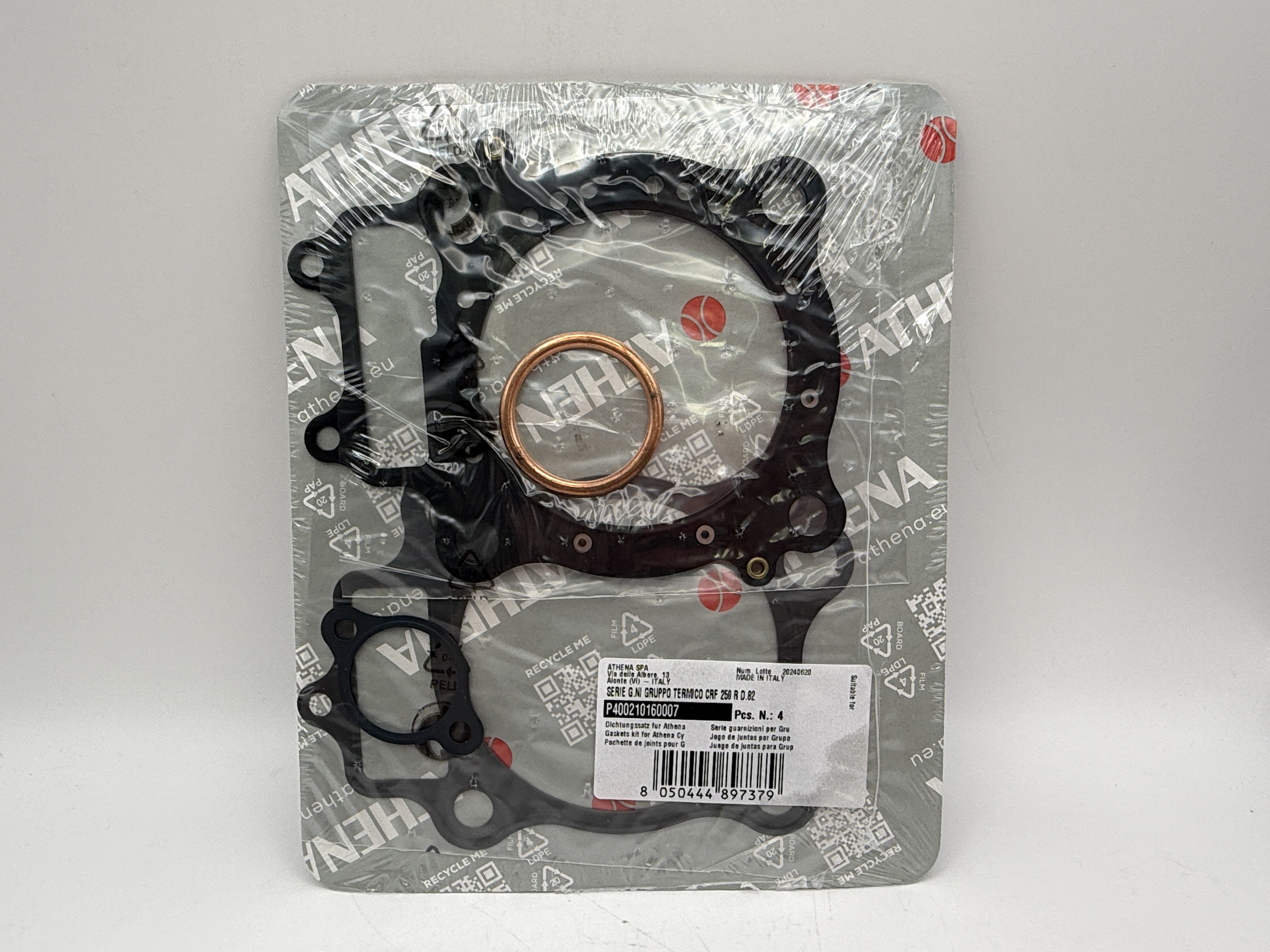 Athena Big Bore Top Gasket Set 82.00mm (+4.00mm) Honda CRF250R 04-09 (280cc) (Fits: 121510AN)