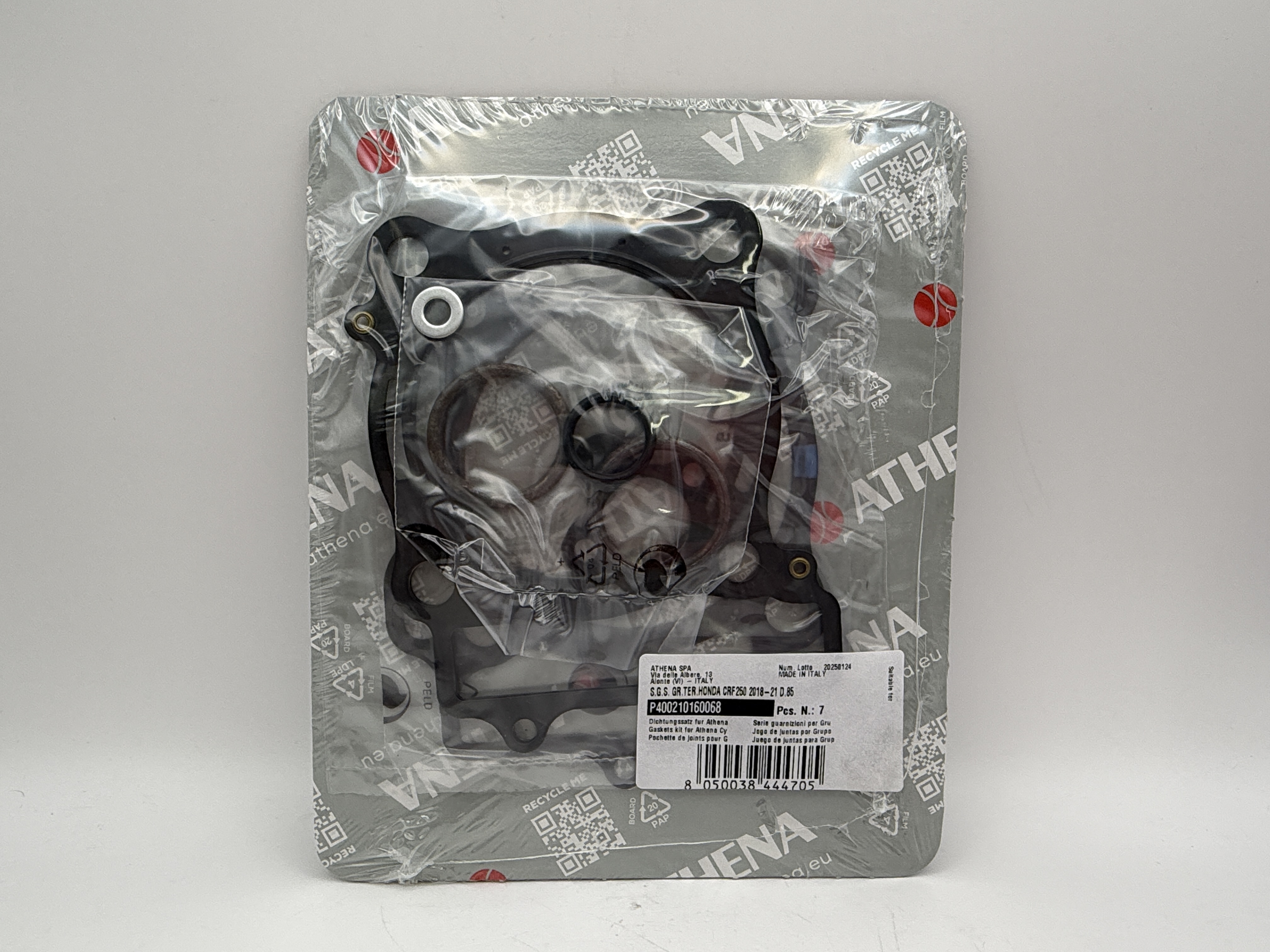 Athena Big Bore Top Gasket Set 85.00mm (+6.00mm) Honda CRF250R 18-23 (290cc) (Fits: 121512AR)