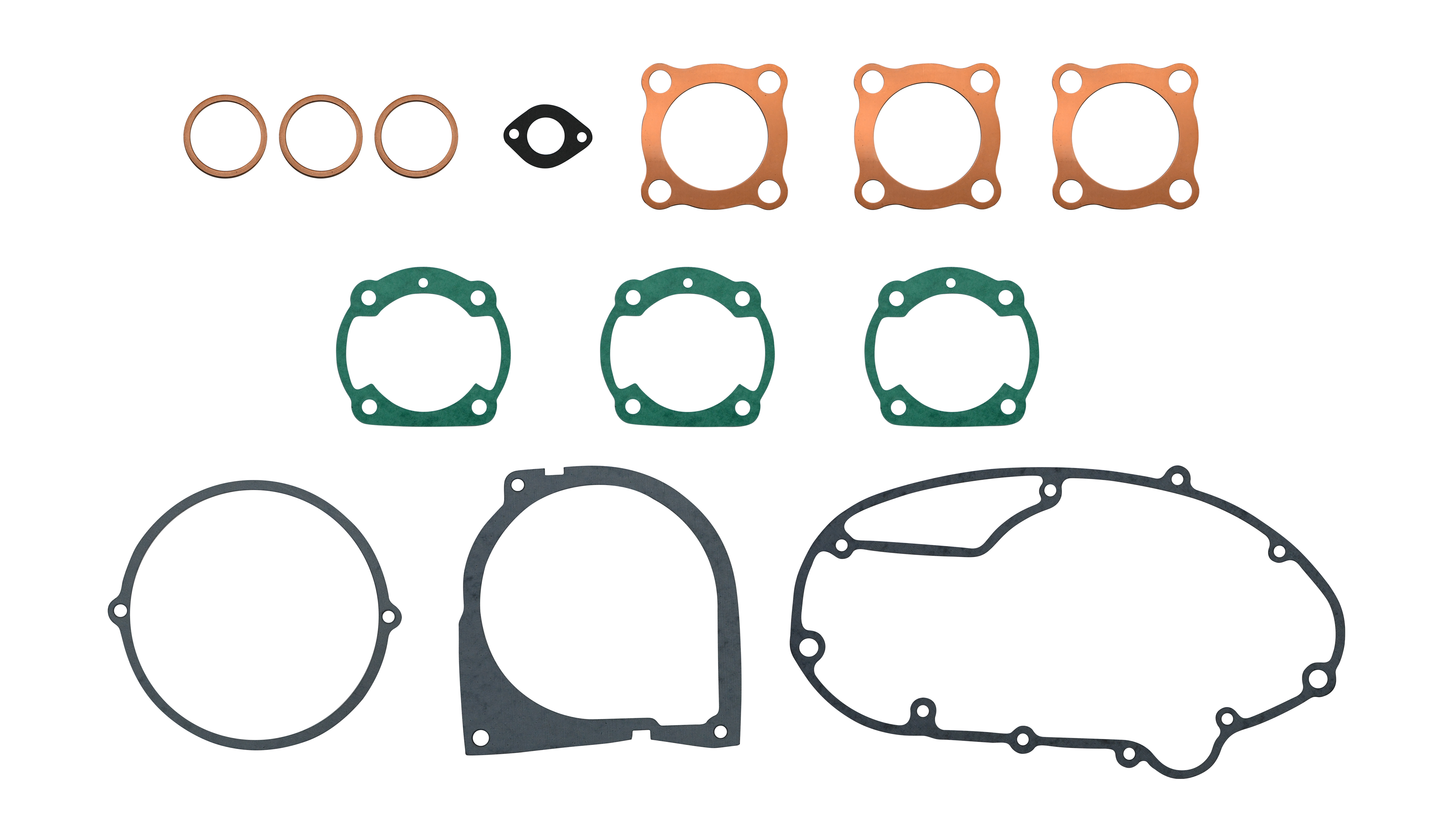 Hendler Full Gasket Set Kawasaki KH400A3-A5 1 76-78 (3 Cylinder) S3 MACH II 400cc 74-75