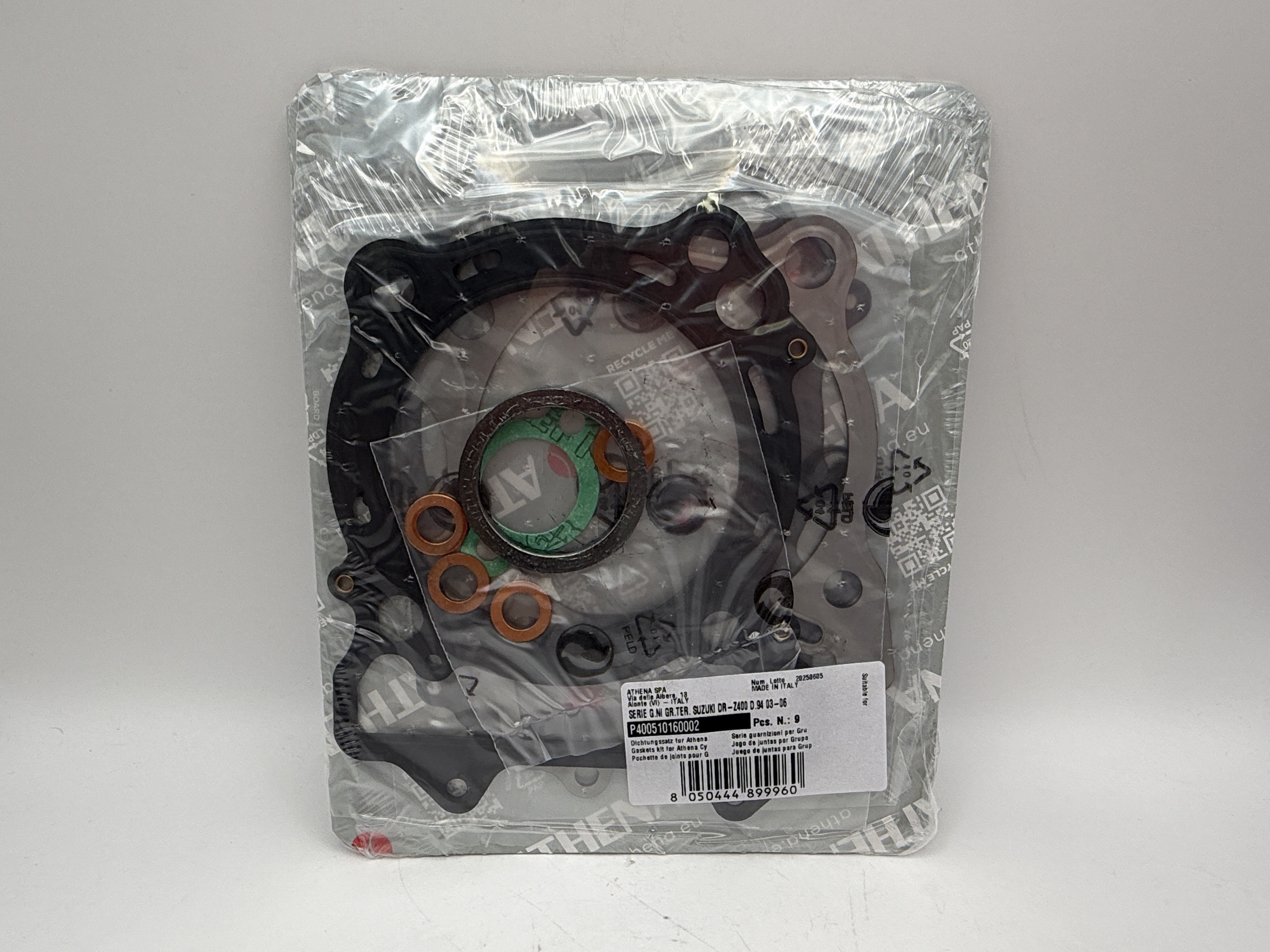 Athena Big Bore Top Gasket Set 94.00mm (+4.00mm) Suzuki DR-Z400 00-17, 19 (435cc) (Fits: 123585AN)