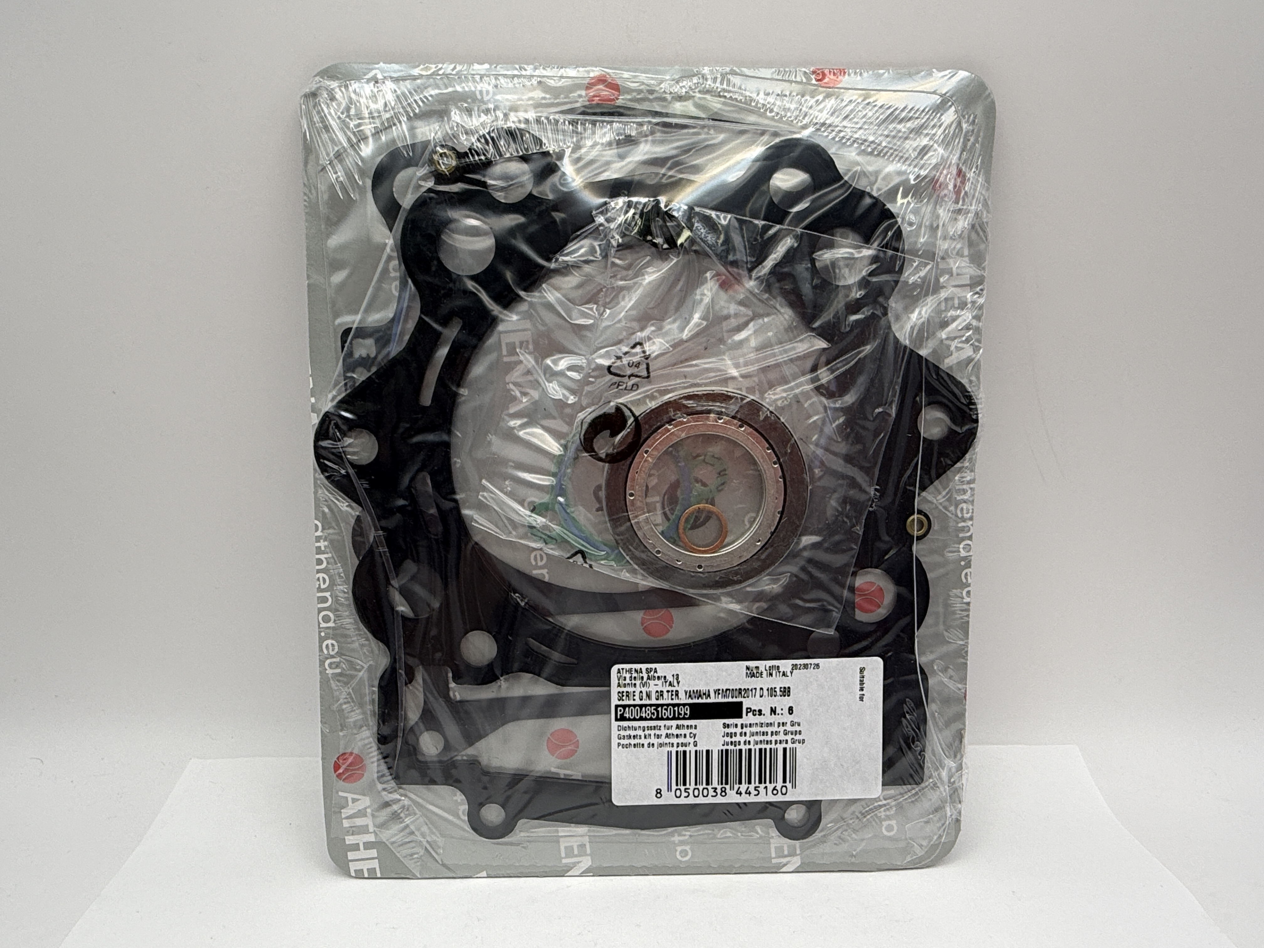 Athena Big Bore Top Gasket Set 105.50mm (+3.50mm) Yamaha YFM700R Raptor 06-14 (734cc) (Fits: 124855AM)
