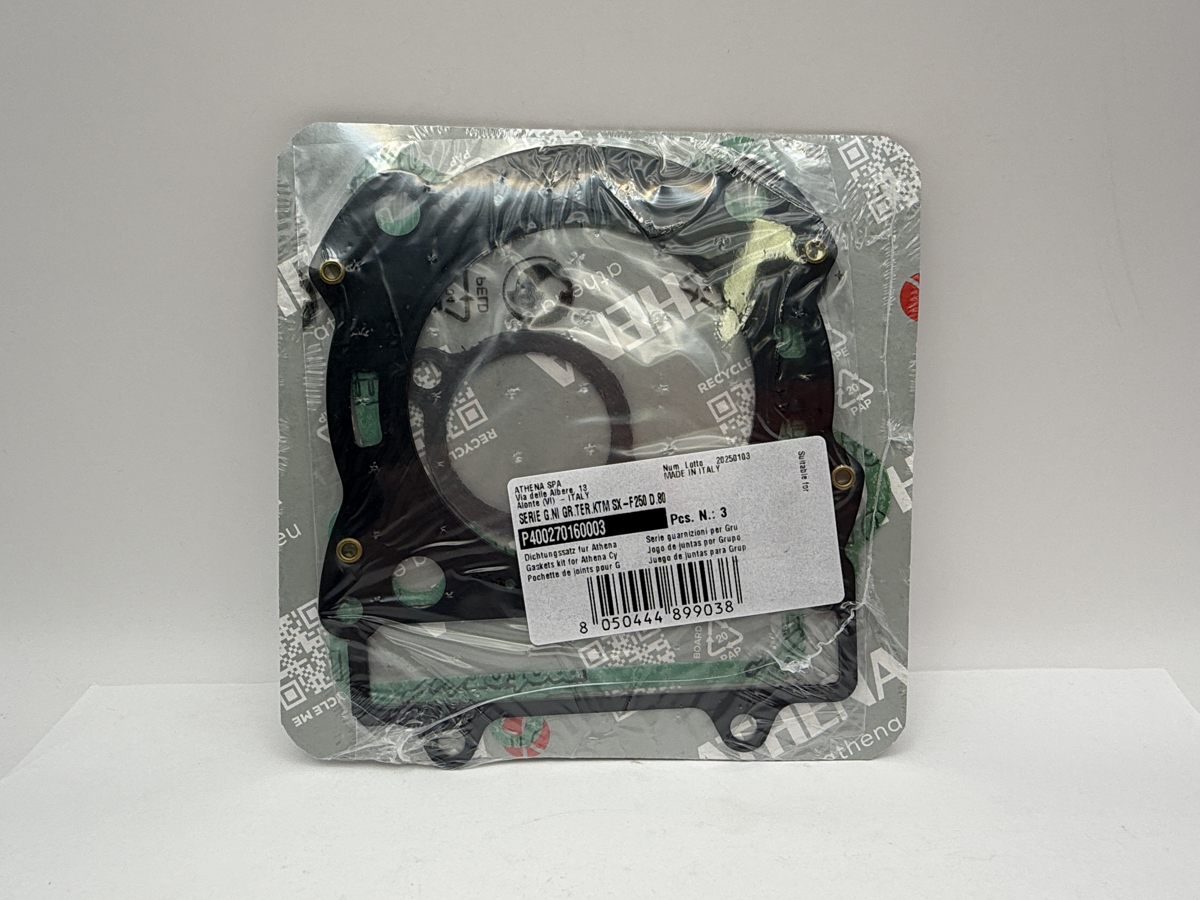 Athena Big Bore Top Gasket Set 80.00mm (+4.00mm) KTM 250 SX-F 06-10 (290cc) (Fits: 125515AN)