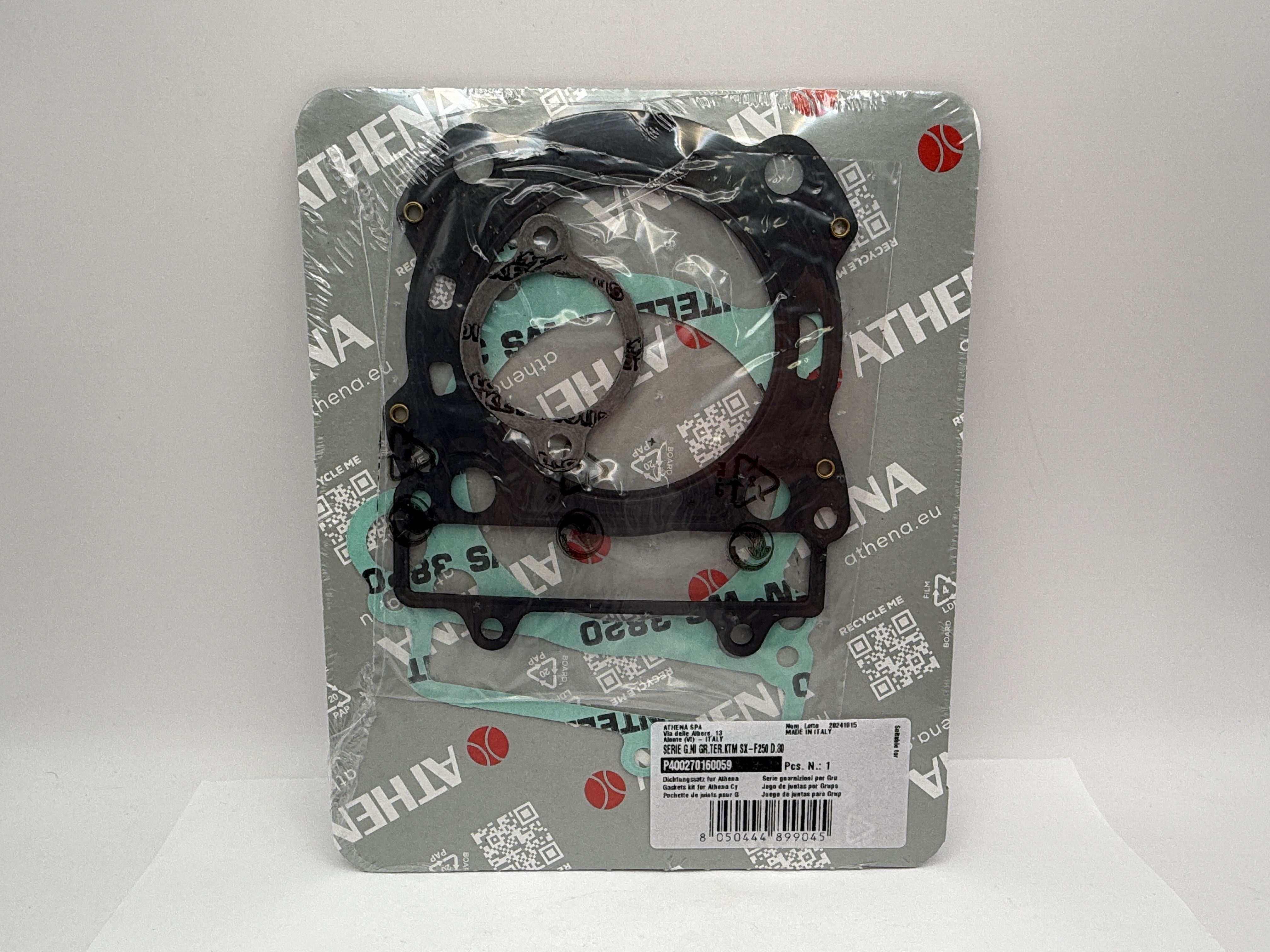 Athena Big Bore Top Gasket Set 80.00mm (+4.00mm) KTM 250 SX-F 11-12 (290cc) (Fits: 125516AN)