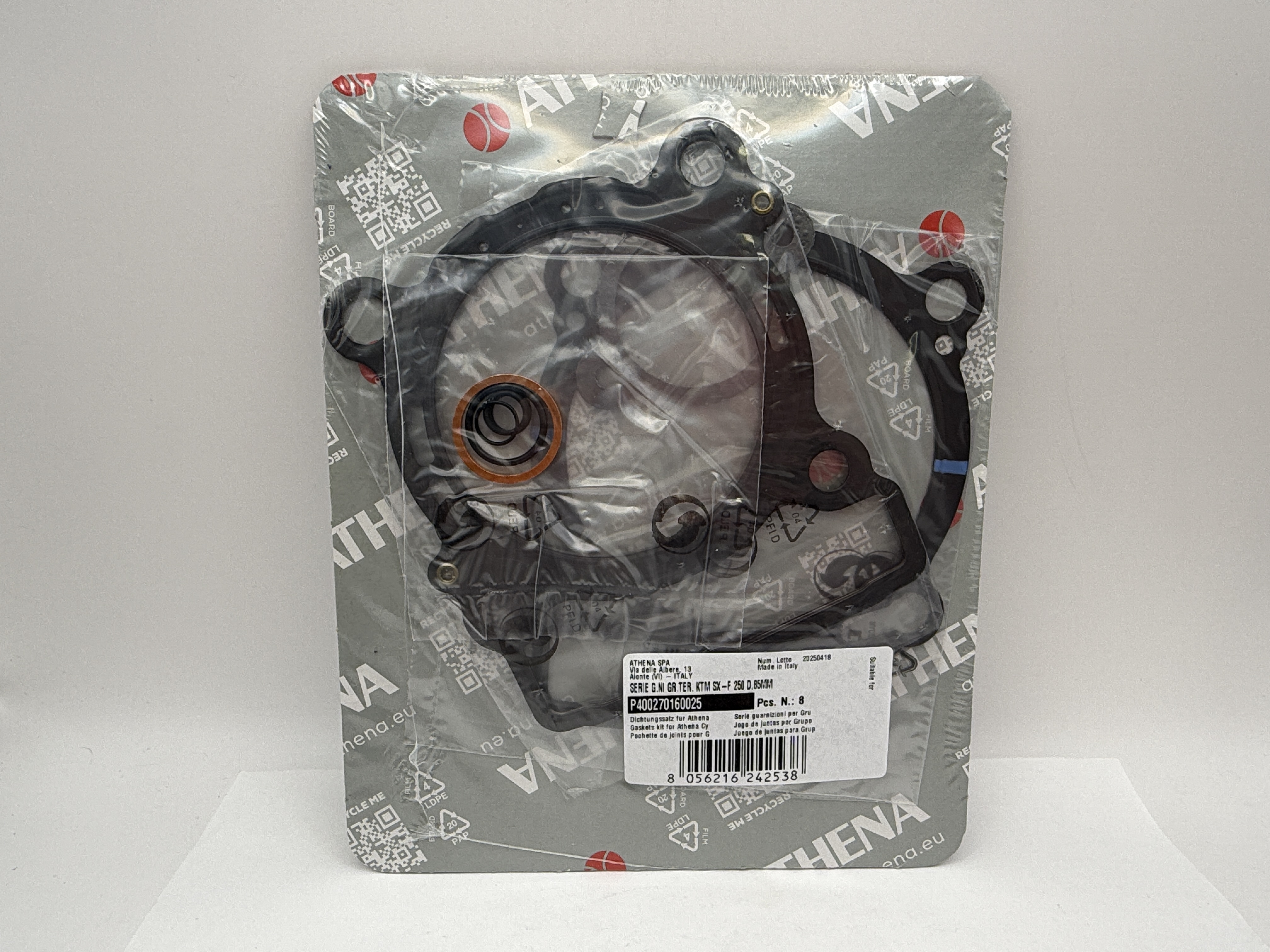 Athena Big Bore Top Gasket Set 85.00mm (+7.00mm) KTM 250 SX-F 16-22 (300cc) (Fits: 125518AT)