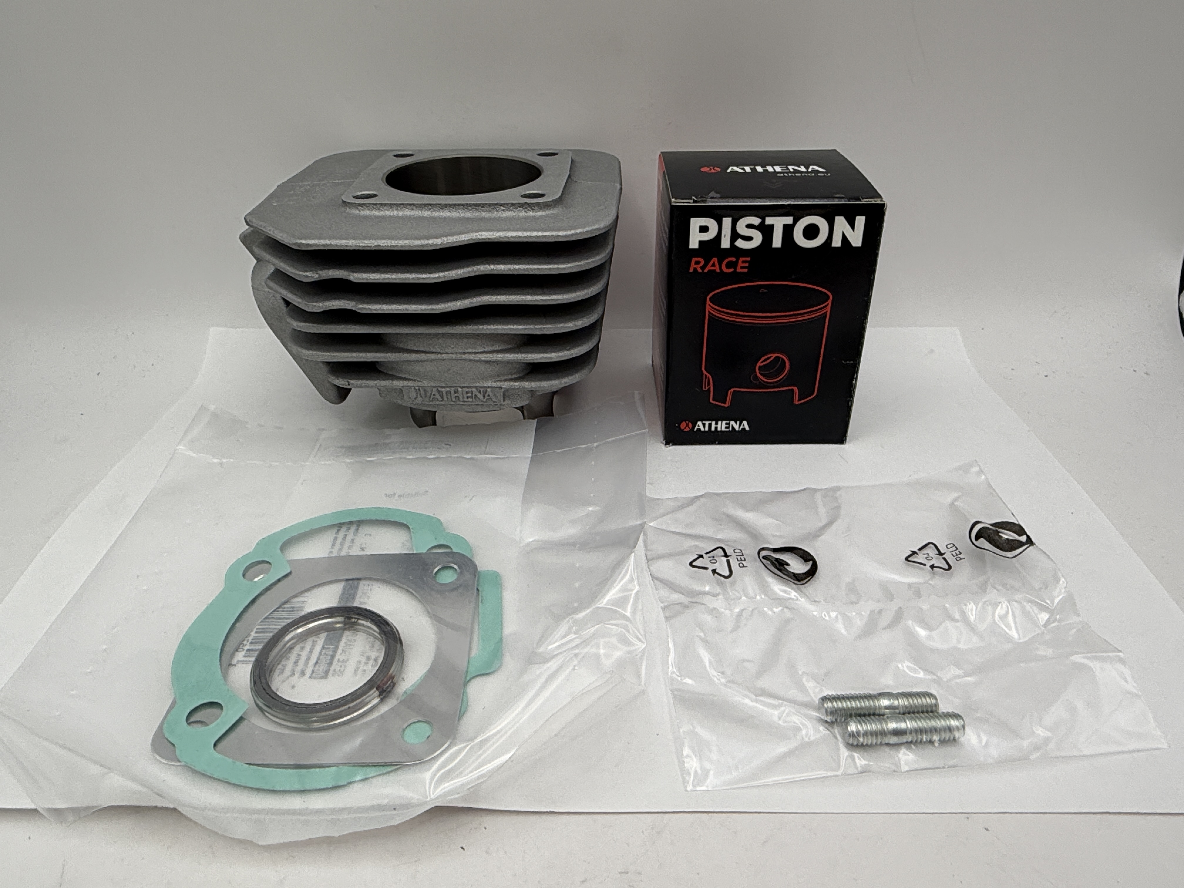 Athena Big Bore Cylinder Kit 47.60mm (+7.60mm) With Top Set, Piston Honda Dio 50, SC01 50, SRX50 Shadow, SXR50 (70cc)