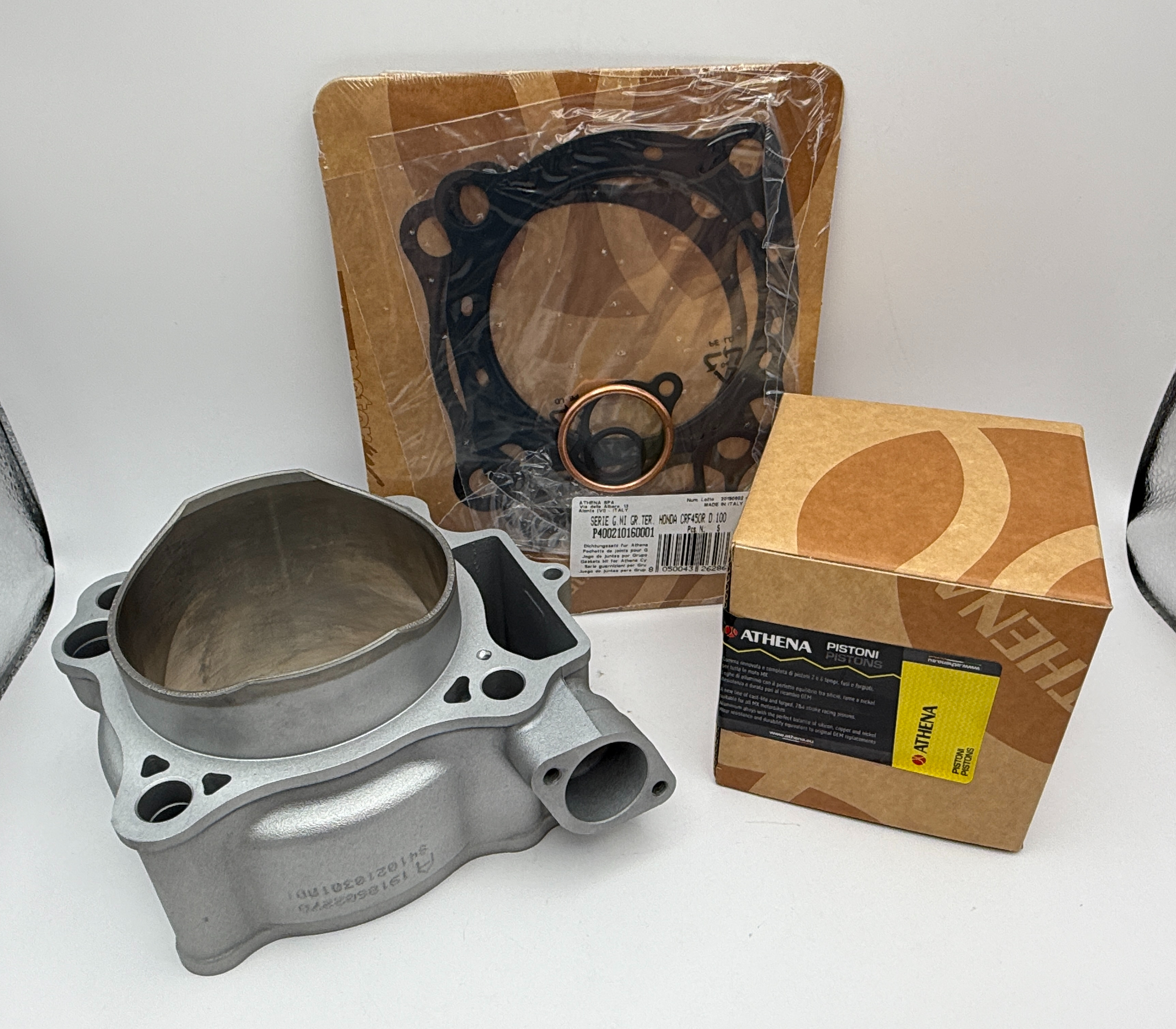 Athena Big Bore Cylinder Kit 100.00mm (+4.00mm) Top Set,Piston Honda CRF450R 02-08 (490cc)