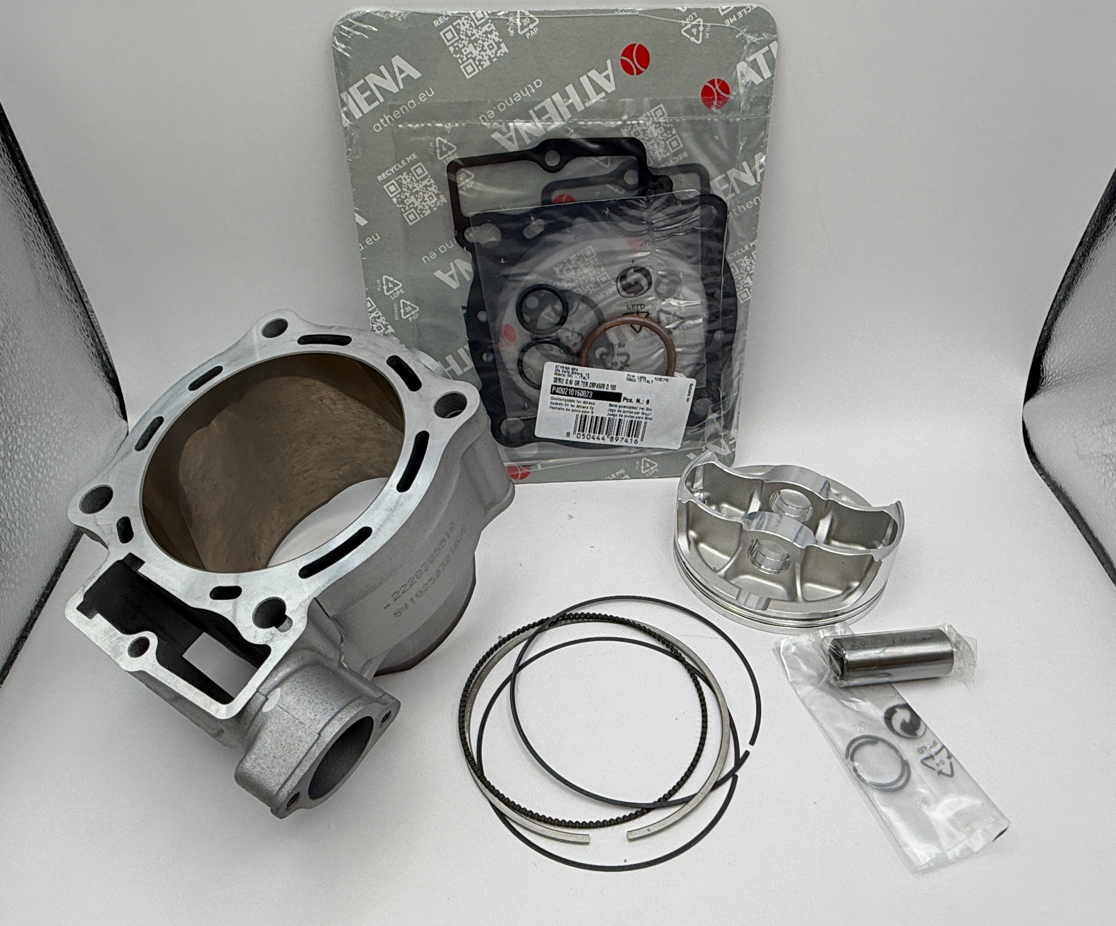 Athena Big Bore Cylinder Kit 100.00mm (+4.00mm) Top Set,Piston Honda CRF450R 09-16 (490cc)