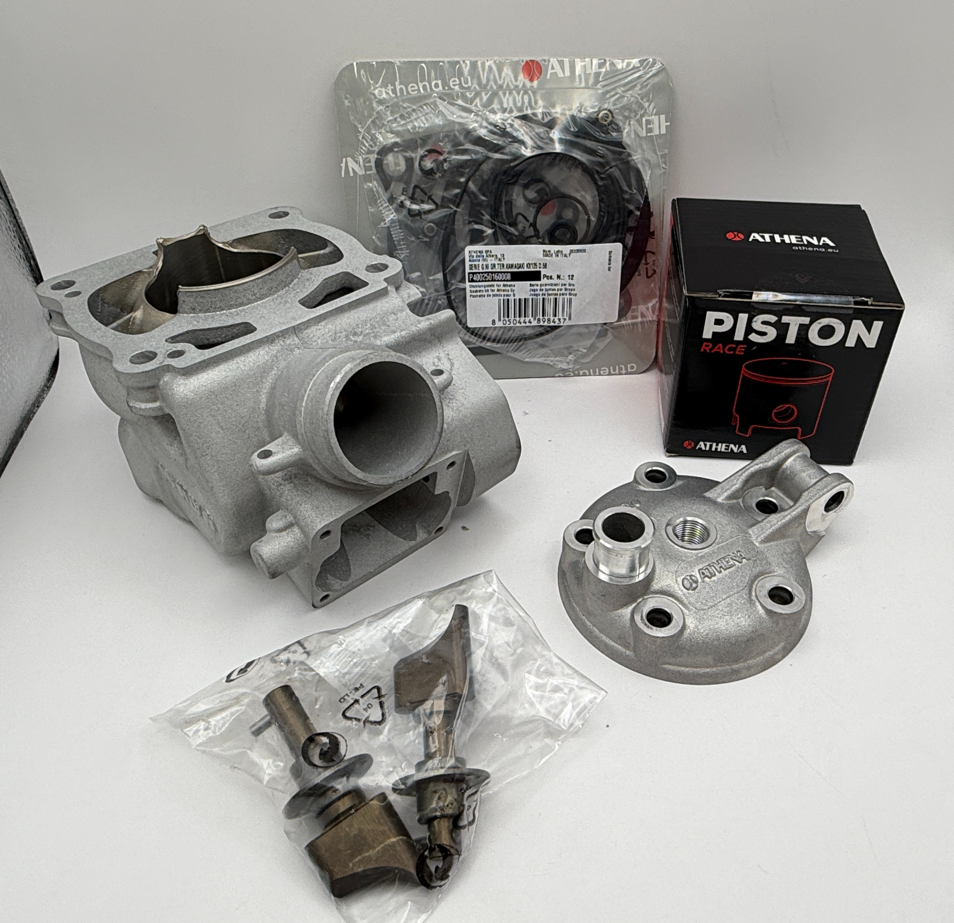 Athena Big Bore Cylinder Kit 58.00mm (+4.00mm) Top Set,Piston Kawasaki KX125 03-07 (144cc)