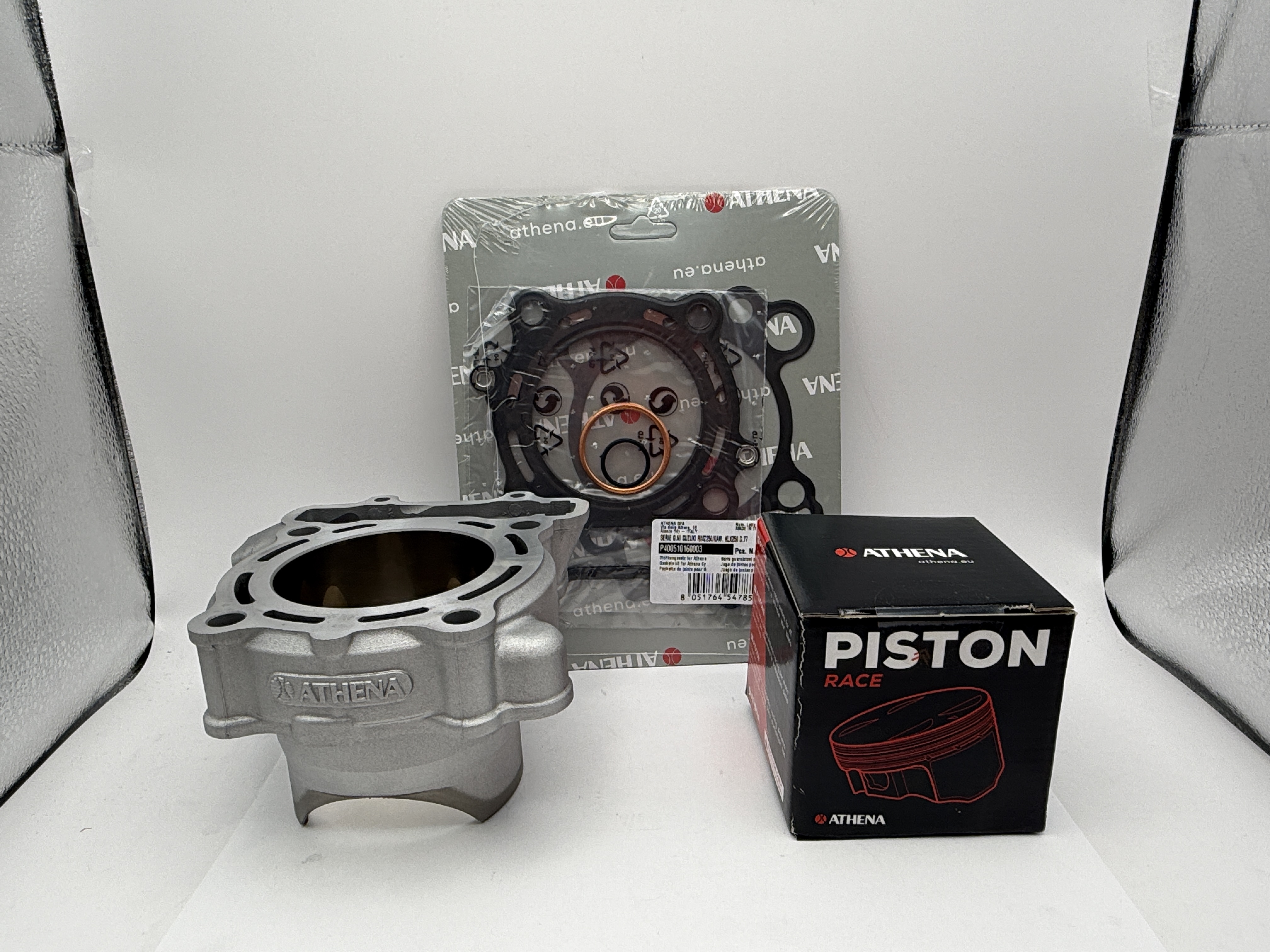Athena Cylinder Kit 77.00mm Standard With Top Set, Piston Kawasaki KX250F 06-08