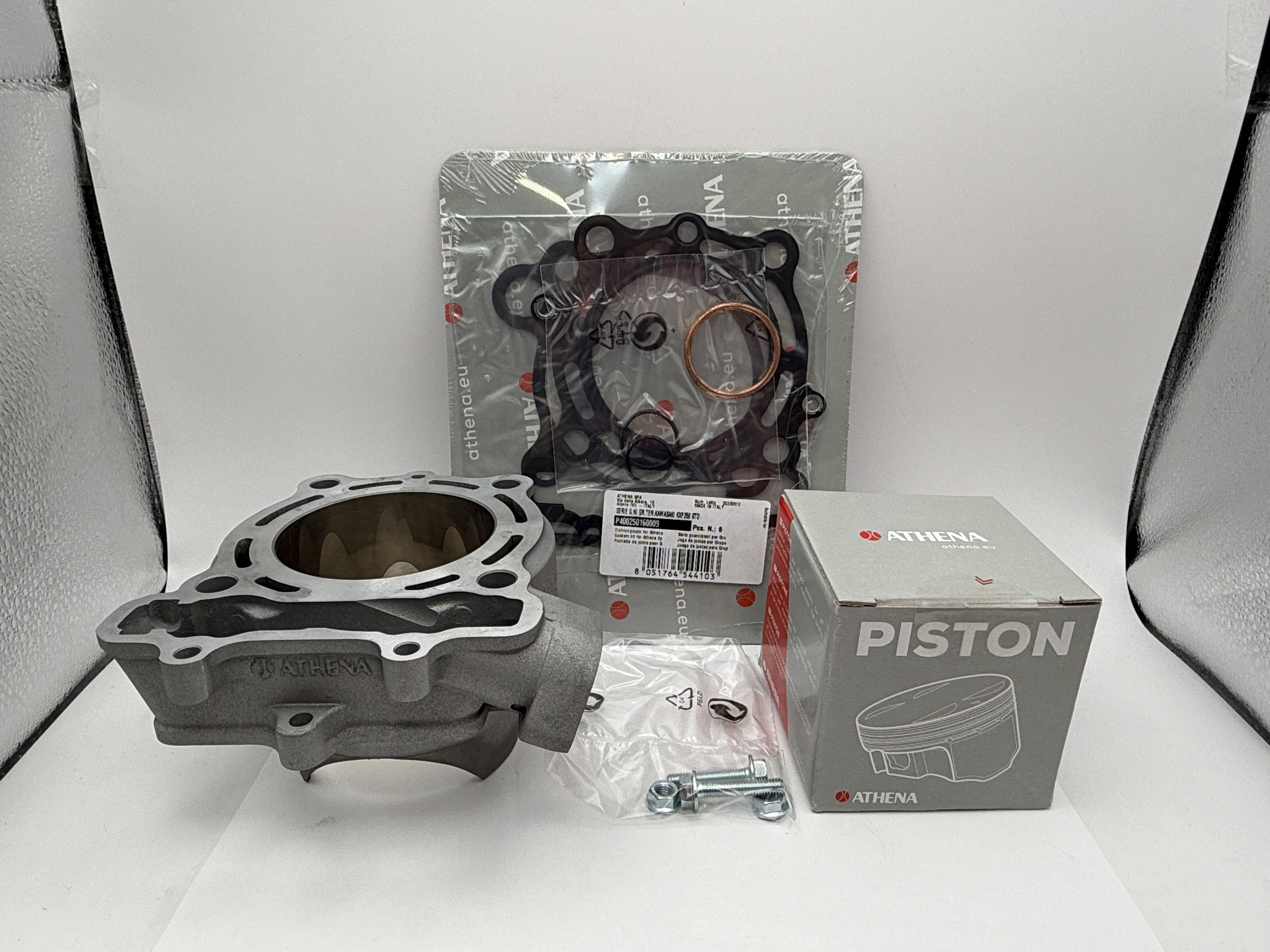 Athena Cylinder Kit 77.00mm Standard With Top Set, Piston Kawasaki KX250F 09-10