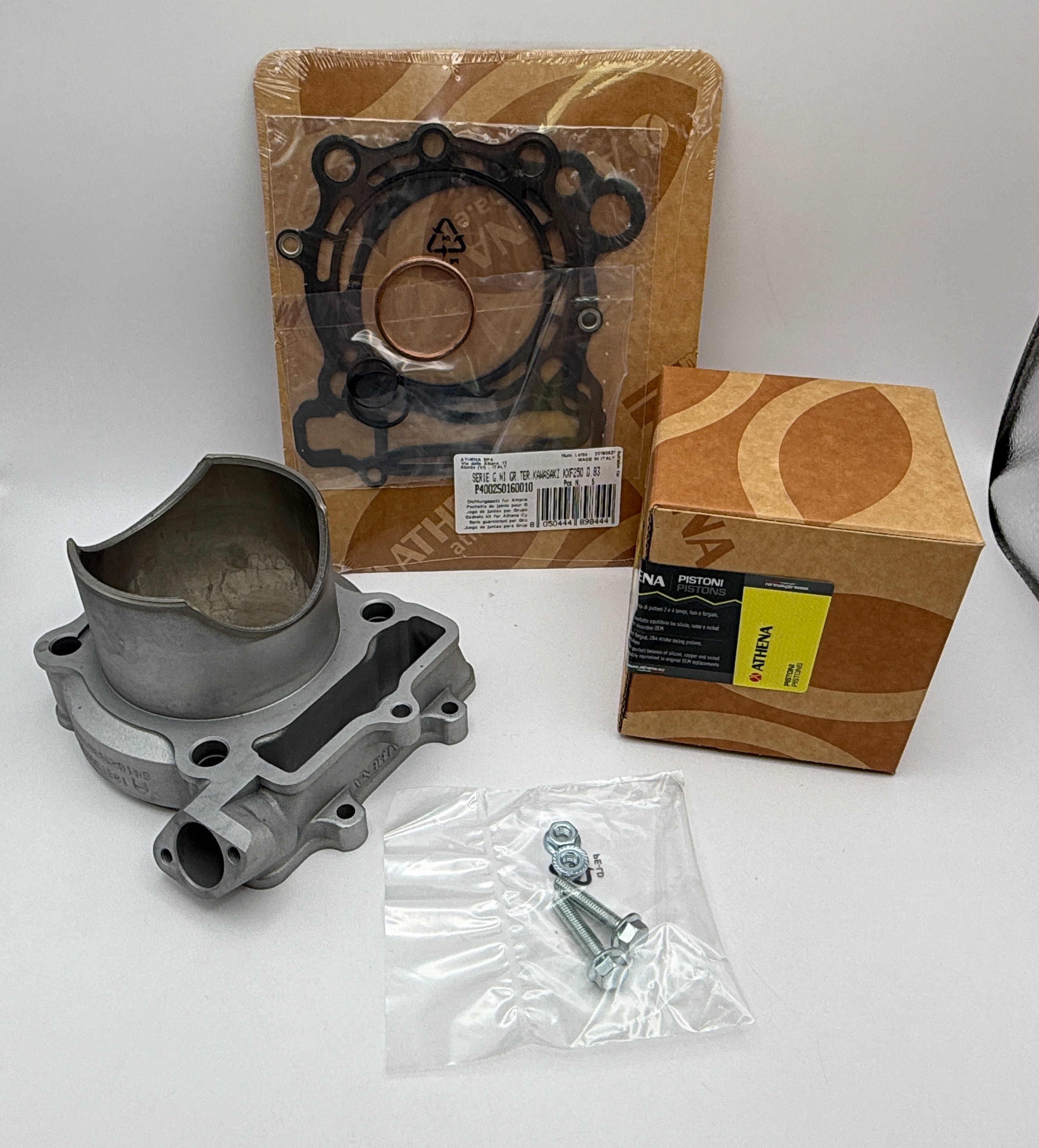 Athena Big Bore Cylinder Kit 83.00mm(+4.00mm)Top Set,Piston Kawasaki KX250F 09-10 (290cc)