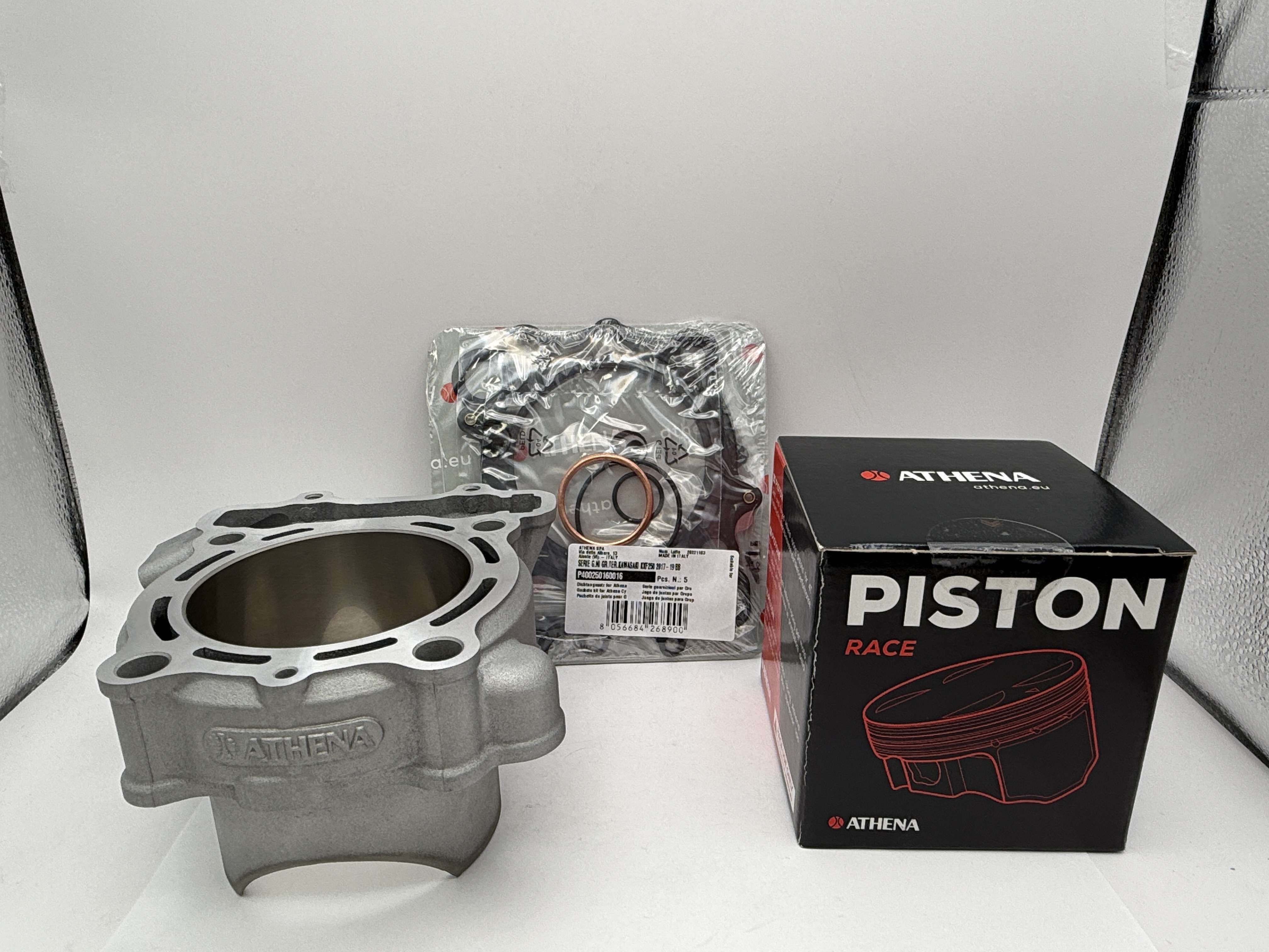 Athena Big Bore Cylinder Kit 83.00mm (+6.00mm) With Top Set, Piston Kawasaki KX250F 17-19 (290cc)