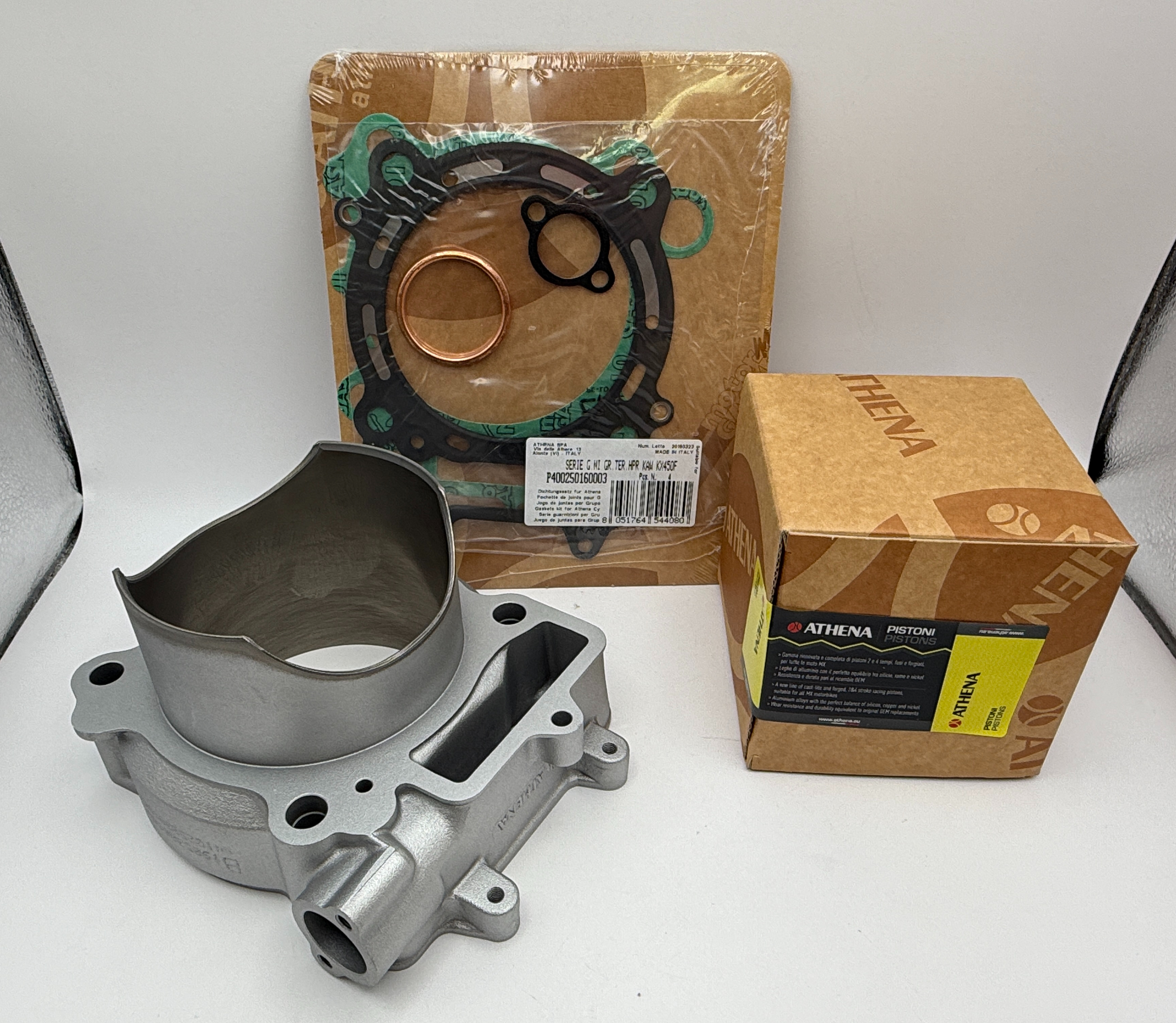 Athena Big Bore Cylinder Kit 100.00mm (+4.00mm) T Set,Piston Kawasaki KX450F 06-08 (490cc)