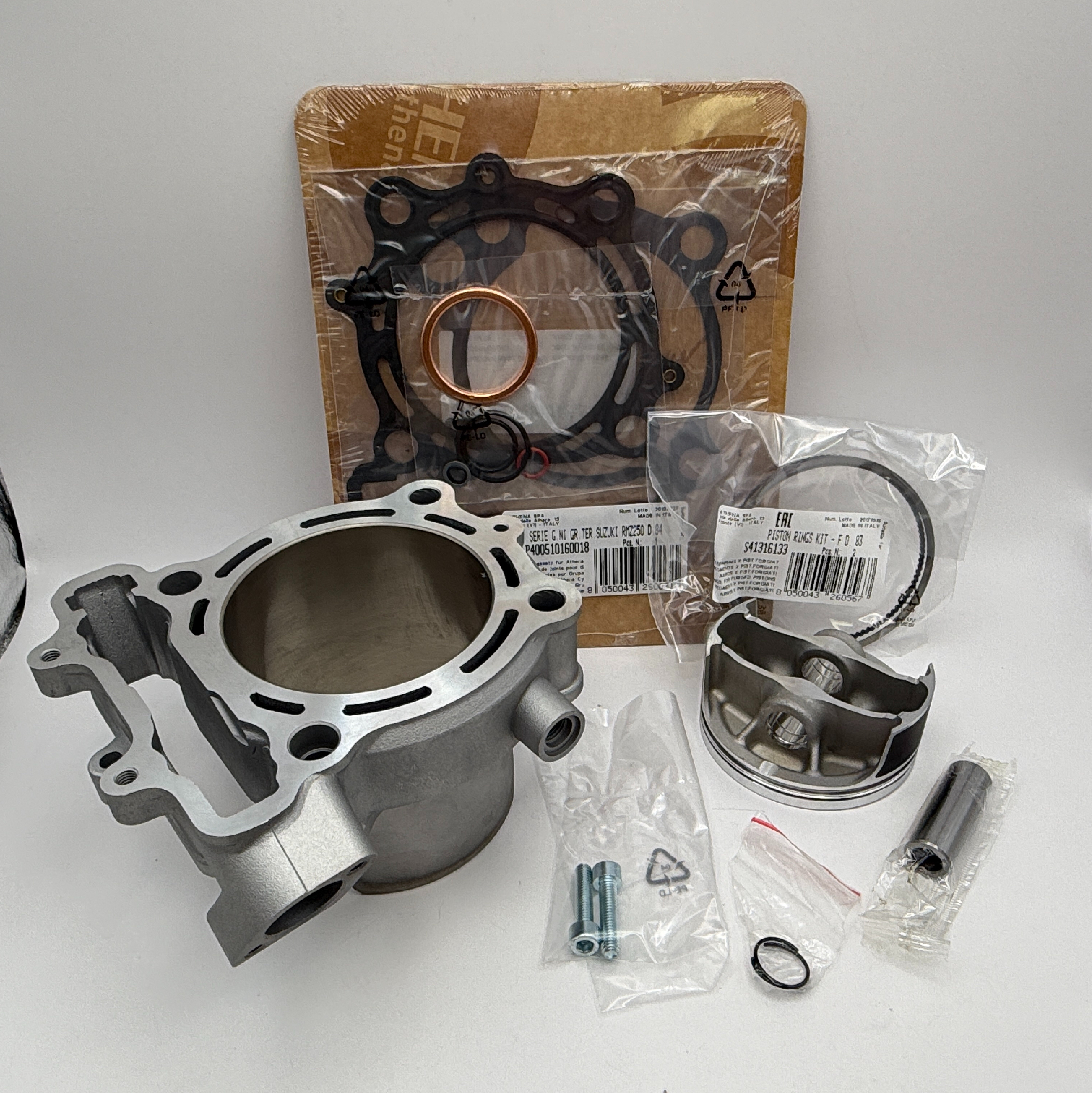 Athena Big Bore Cylinder Kit 83.00mm (+6.00mm) Top Set,Piston Suzuki RM-Z250 10-18 (290cc)