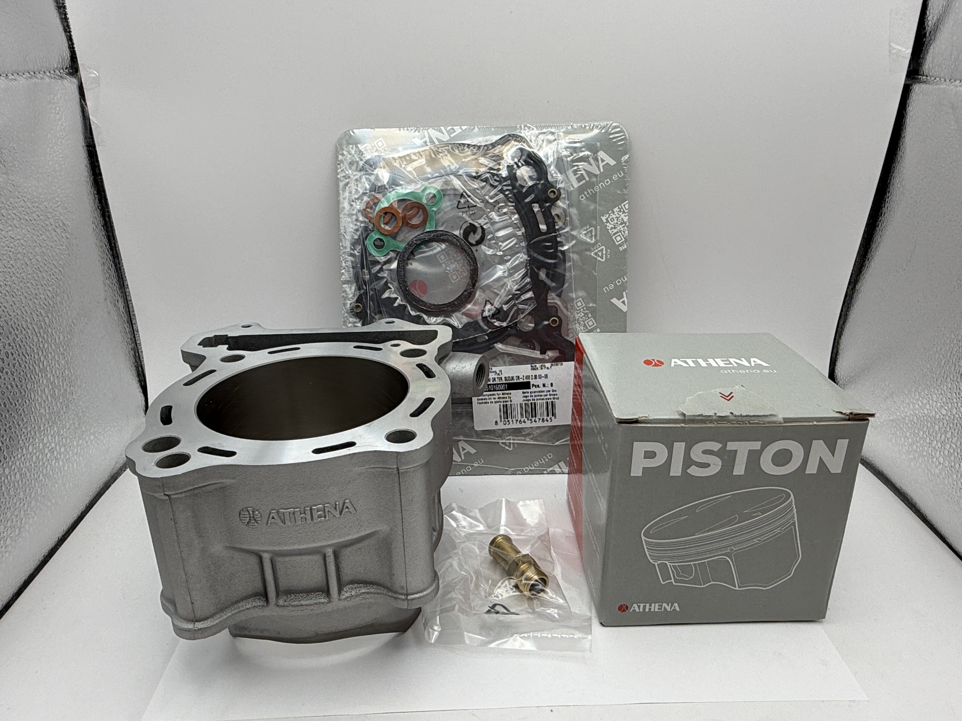 Athena Cylinder Kit 90.00mm Standard With Top Set, Piston Suzuki DR-Z400 00-17, 2019, LT-Z400 Quadsport 03-14, Kawasaki KLX400 03-06, KFX400 03-06, Arctic Cat DVX400 04-08