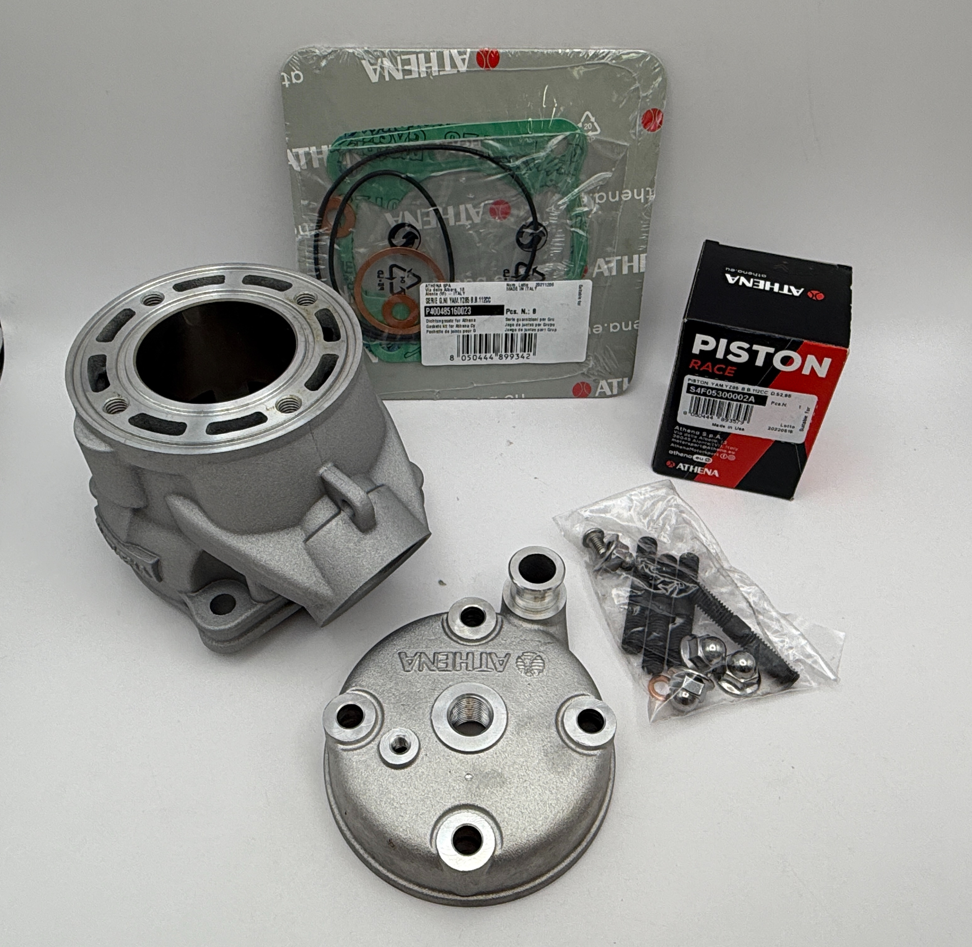 Athena Big Bore Cylinder Kit 53.00mm(+5.50mm)Top Set,Piston,Crank Yamaha YZ85 02-18(112cc)