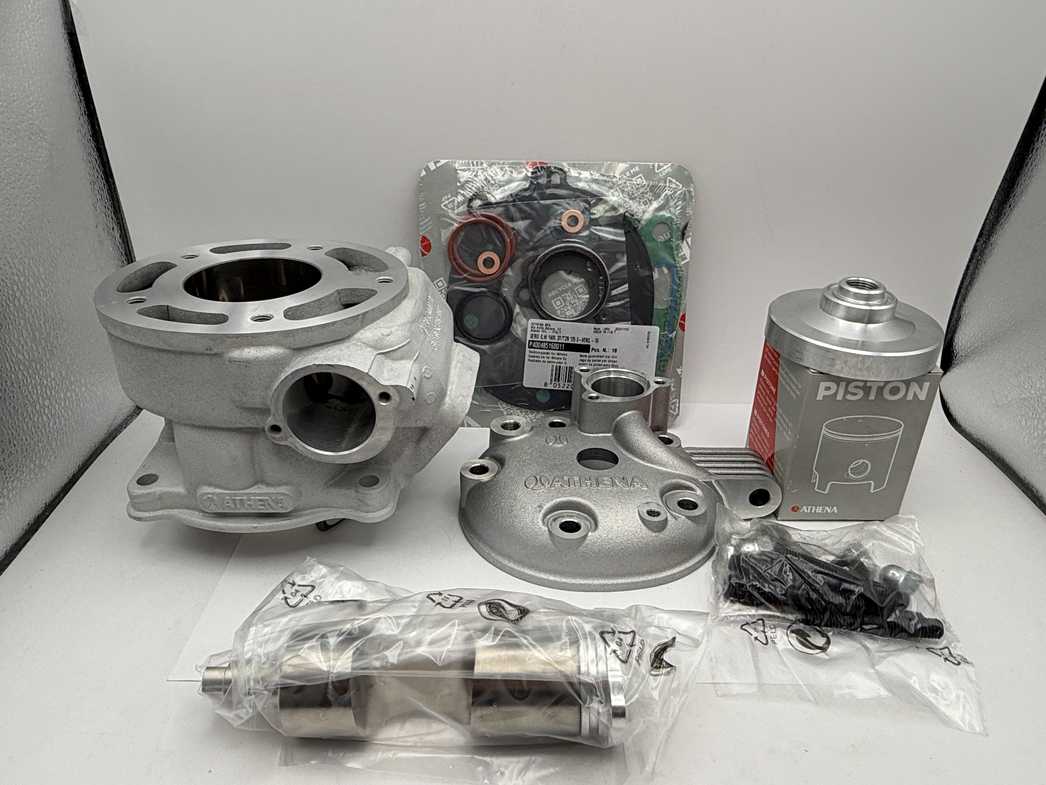 Athena Cylinder Kit 56.00mm With Power Valve Inc. Top Set, Piston, Head Yamaha DT125R/X