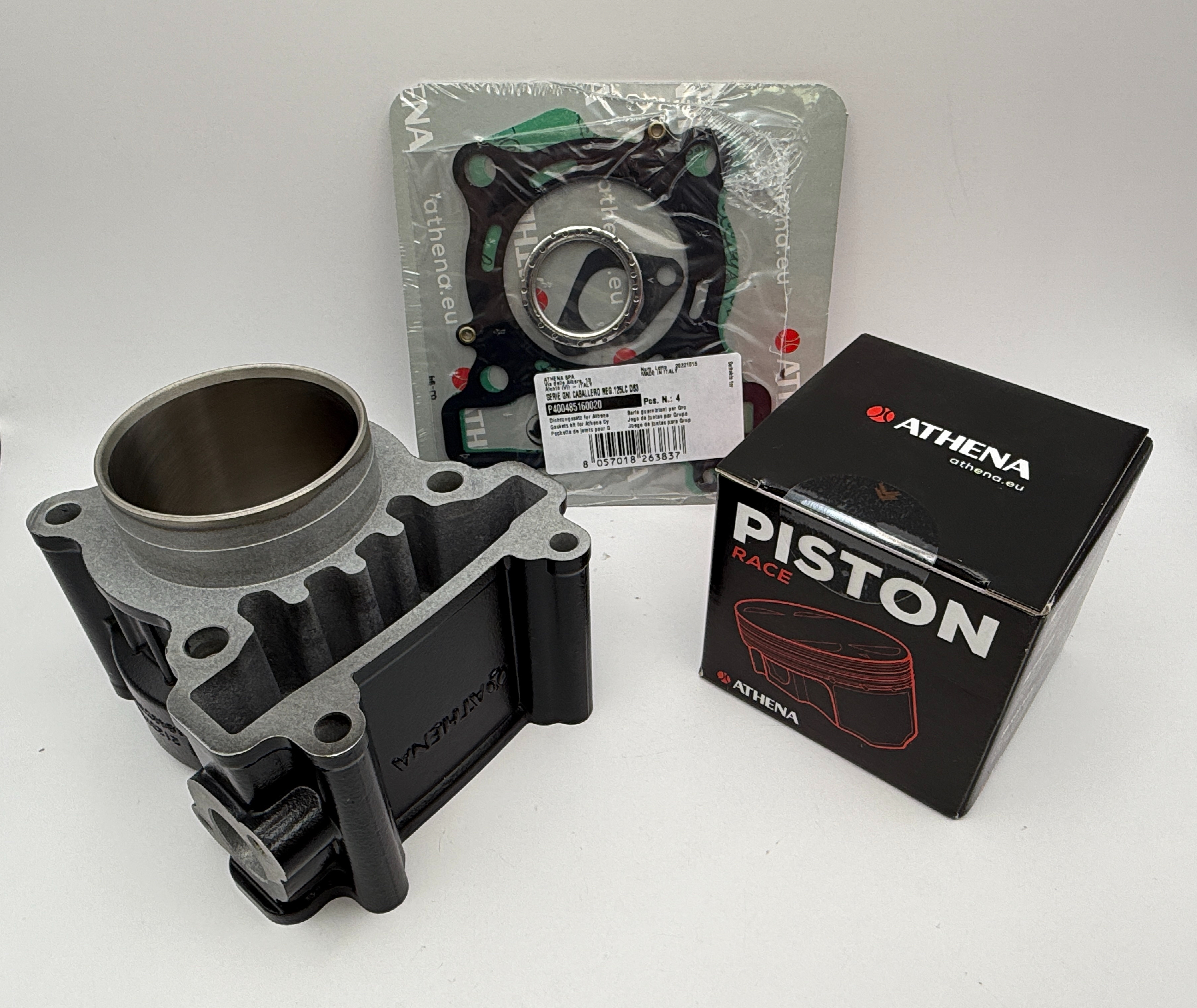 Athena Big Bore Cylinder Kit 63.00mm (+11.00mm) Top Set,Piston,ECU Yam MT125 14-16 (180cc)