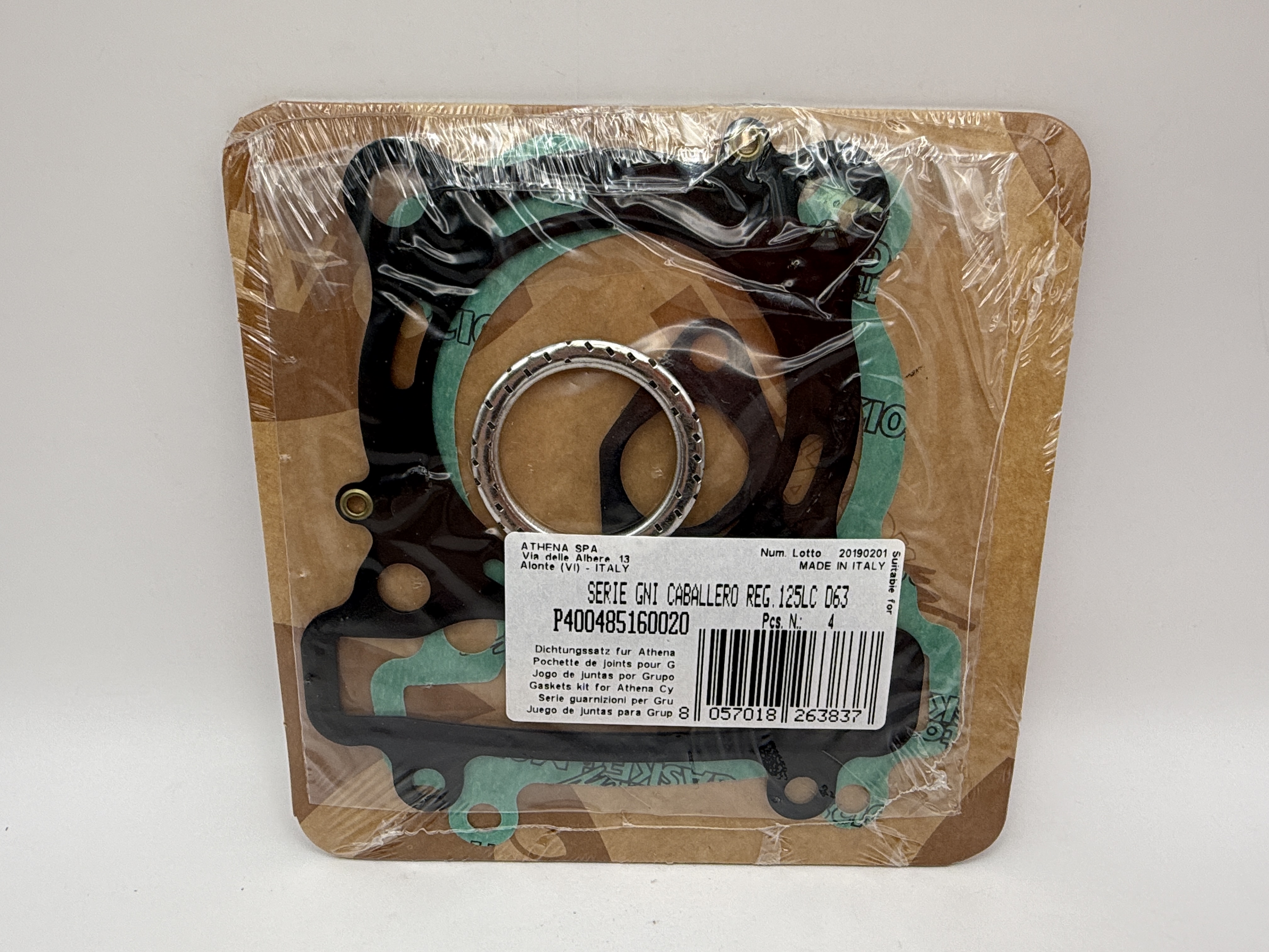 Athena Big Bore Cylinder Kit 63.00mm (+11.00mm) Top Set,Piston,ECU Yamaha VP,YP125 (180cc)