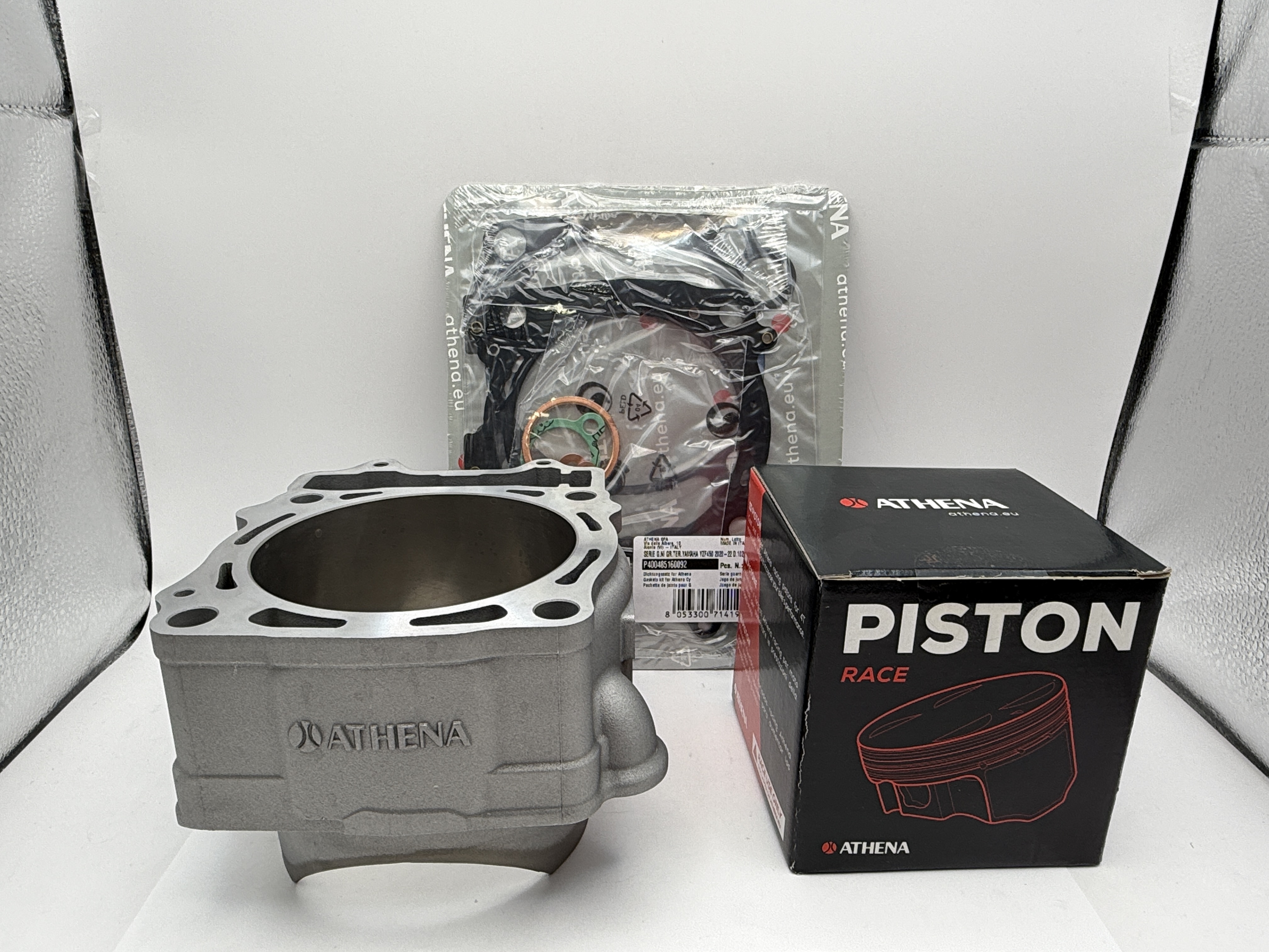 Athena Big Bore Cylinder Kit 102.00mm (+5.00mm) With Top Set, Piston Yamaha YZ450F 20-22 (496cc)