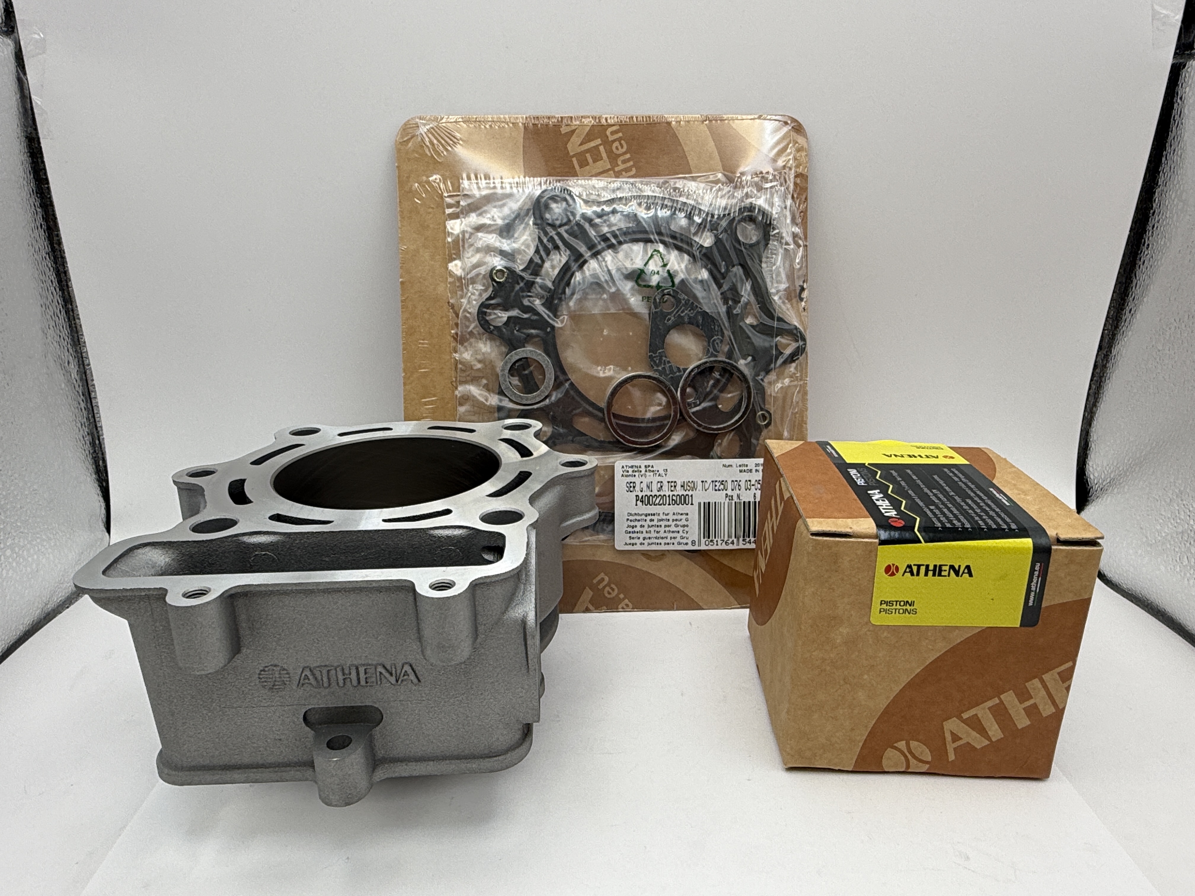 Athena Cylinder Kit 76.00mm Standard With Top Set, Piston Husqvarna TC 250 03-05, TE 250 03-05, TXC 250 03-05, SMR 250 03-05