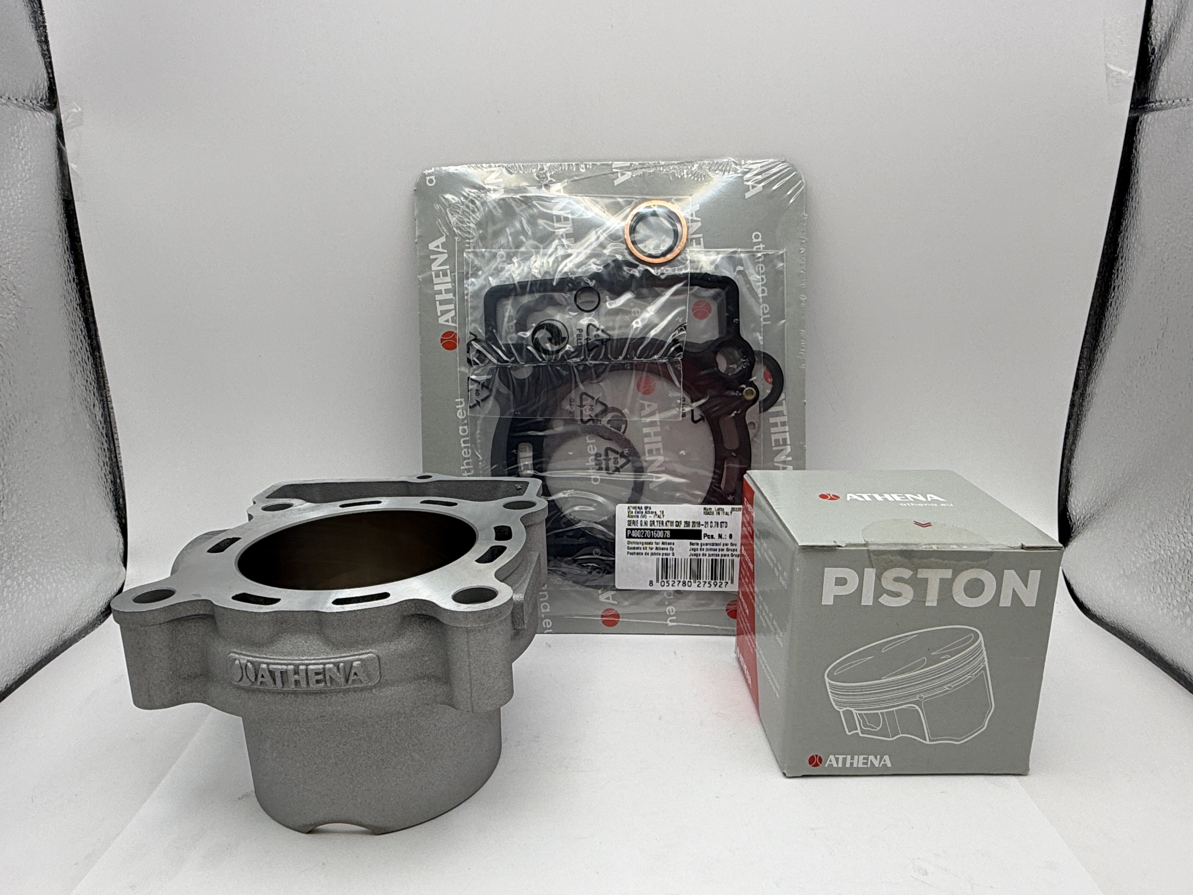 Athena Cylinder Kit 78.00mm Standard With Top Set, Piston KTM 250 SX-F 16-22, 250 XC-F 16-22, Husqvarna FC250 16-22, Gas Gas EX-F 250 21-23, MC-F 250 21-23