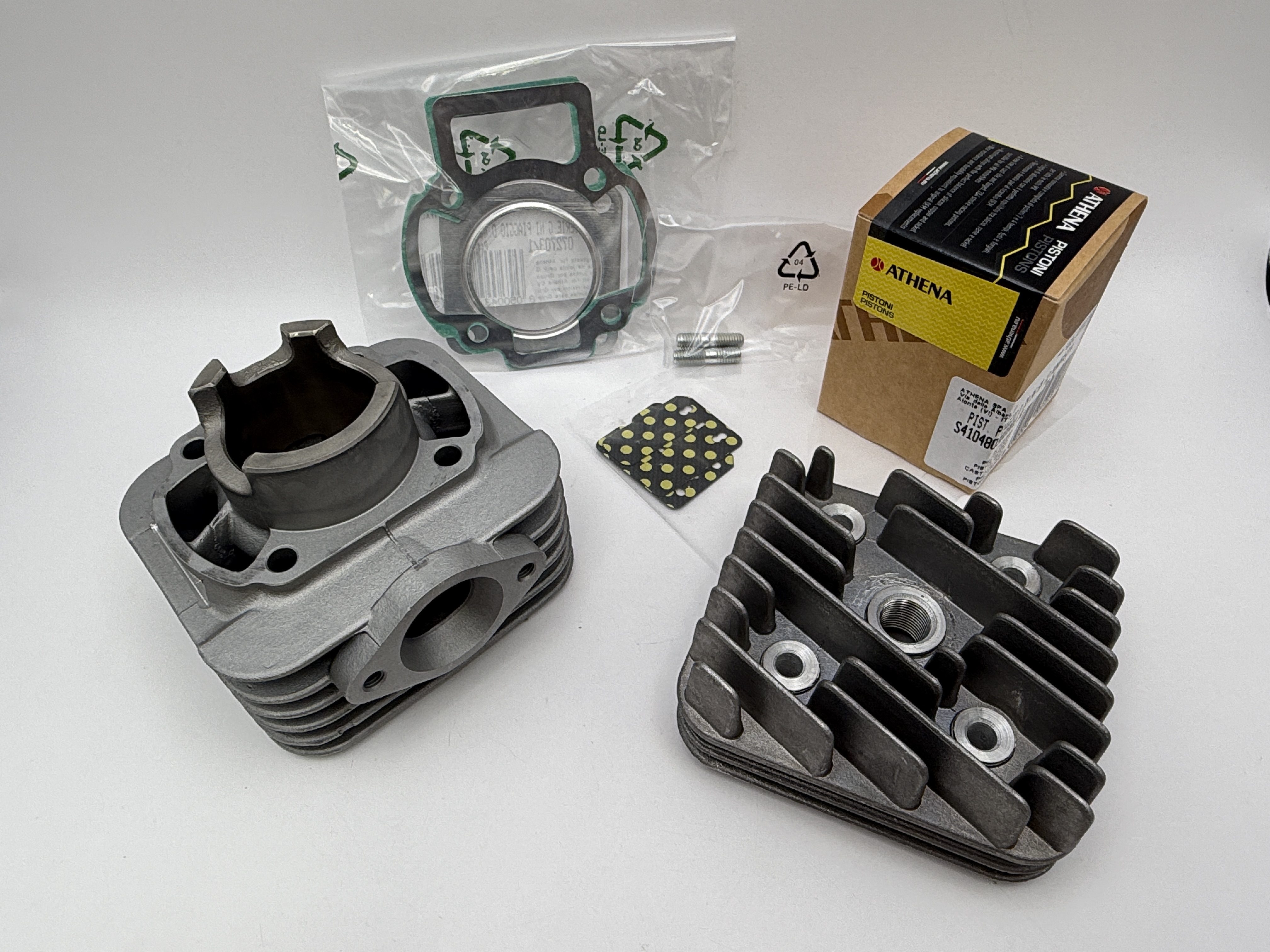 Athena Cylinder Kit 40.00mm Standard Top Set,Piston,Head,Reeds Piaggio Zip,Vespa ET2 50 AC