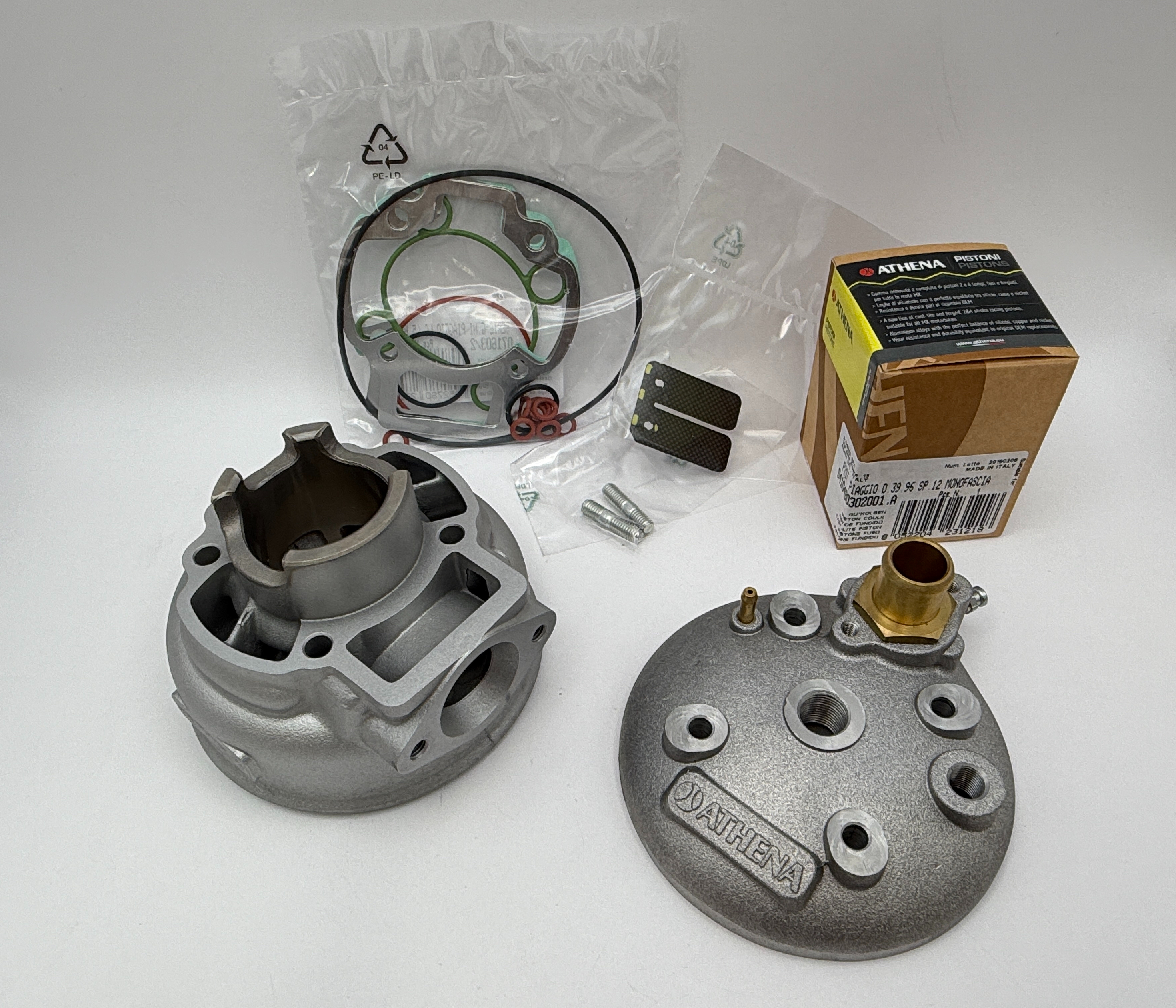 Athena Cylinder Kit 40.00mm Standard Top Set,Piston,Head Piaggio Zip,NRG, Gilera Runner LC