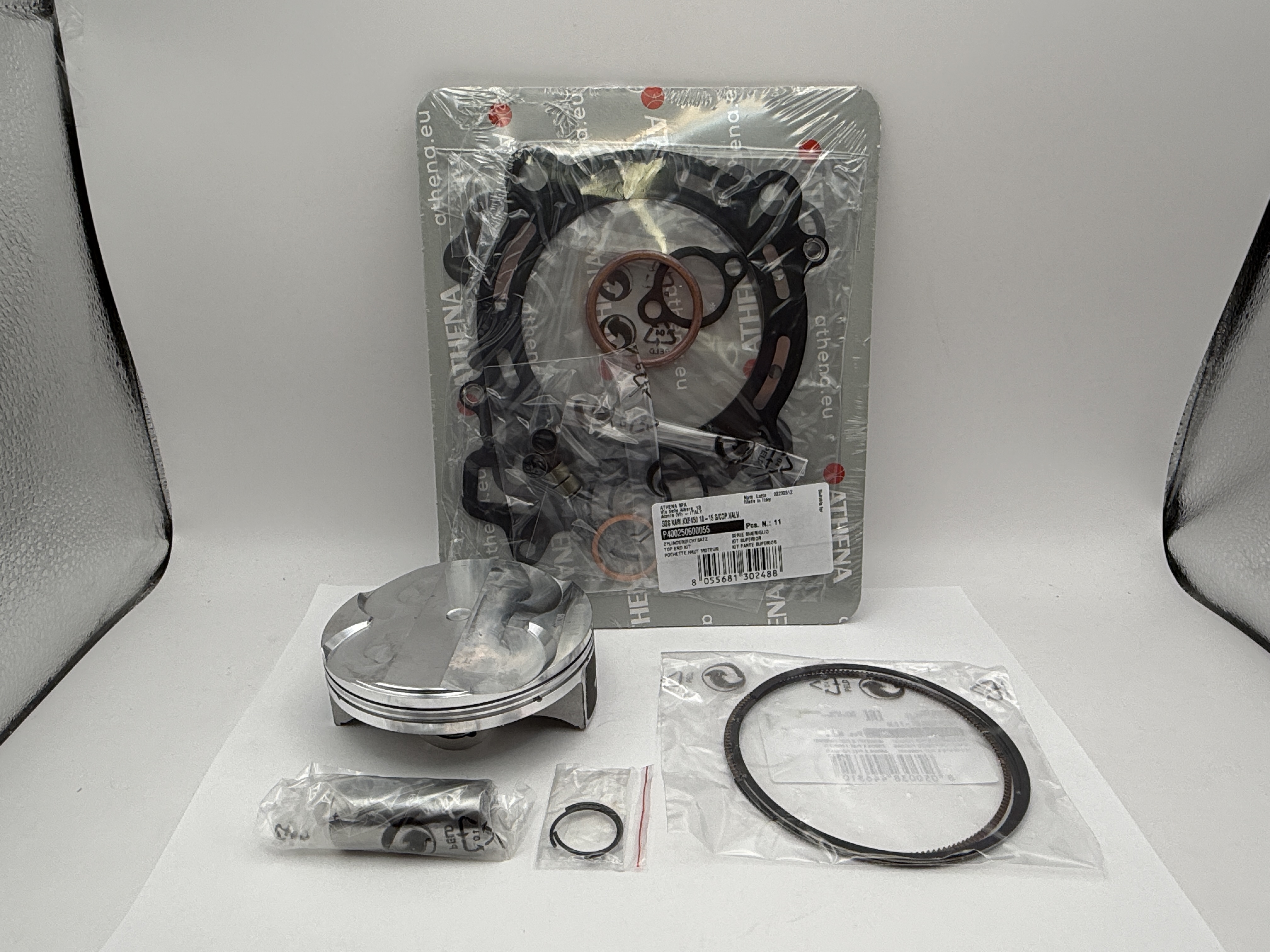 Athena Top End Rebuild Kit (Forged Piston + Top Set) Kawasaki KX450F 2015 (95.96mm B Piston)