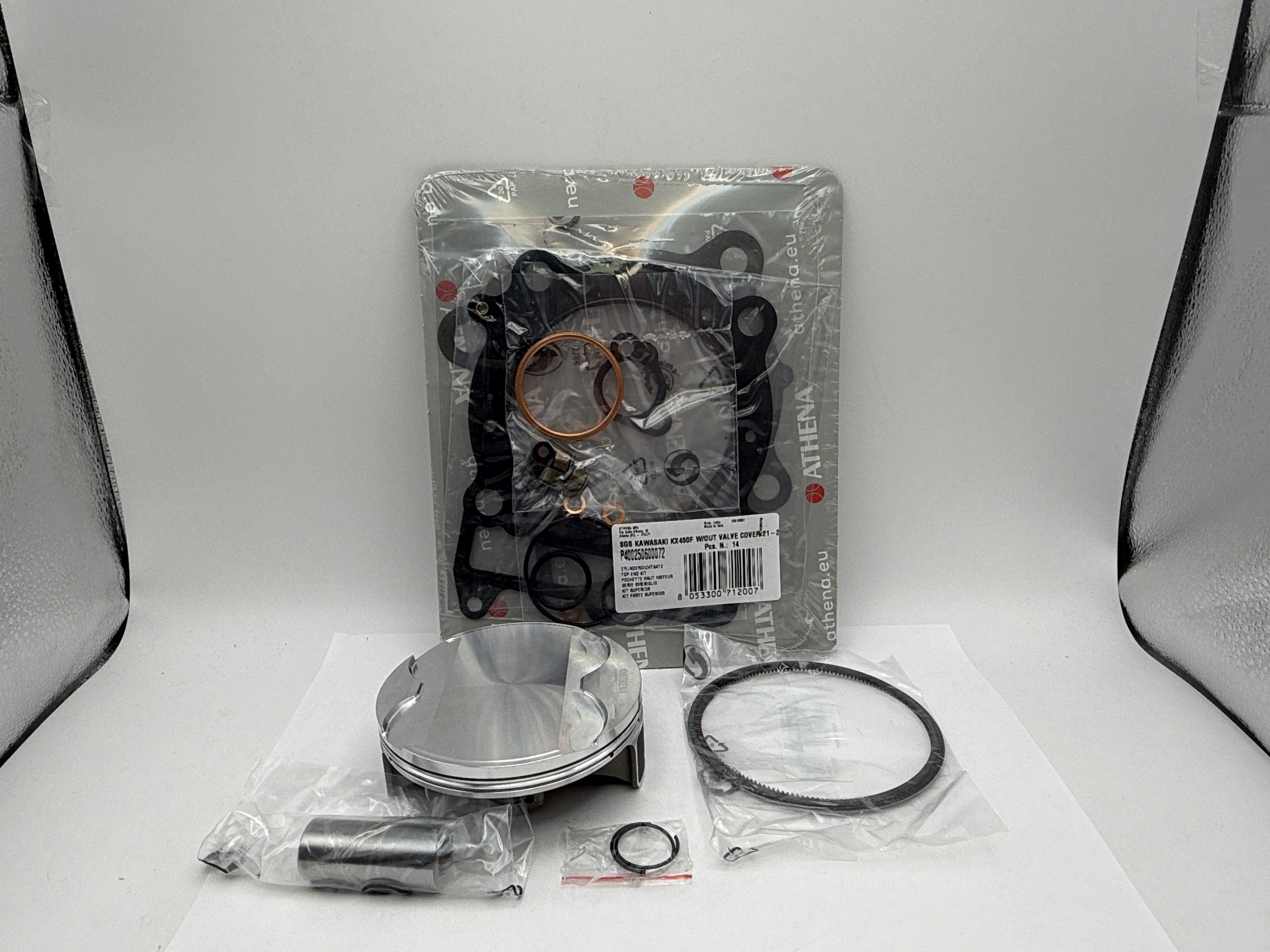 Athena Top End Rebuild Kit (Forged Piston + Top Set) Kawasaki KX450F 21-23 (95.98mm B Piston)