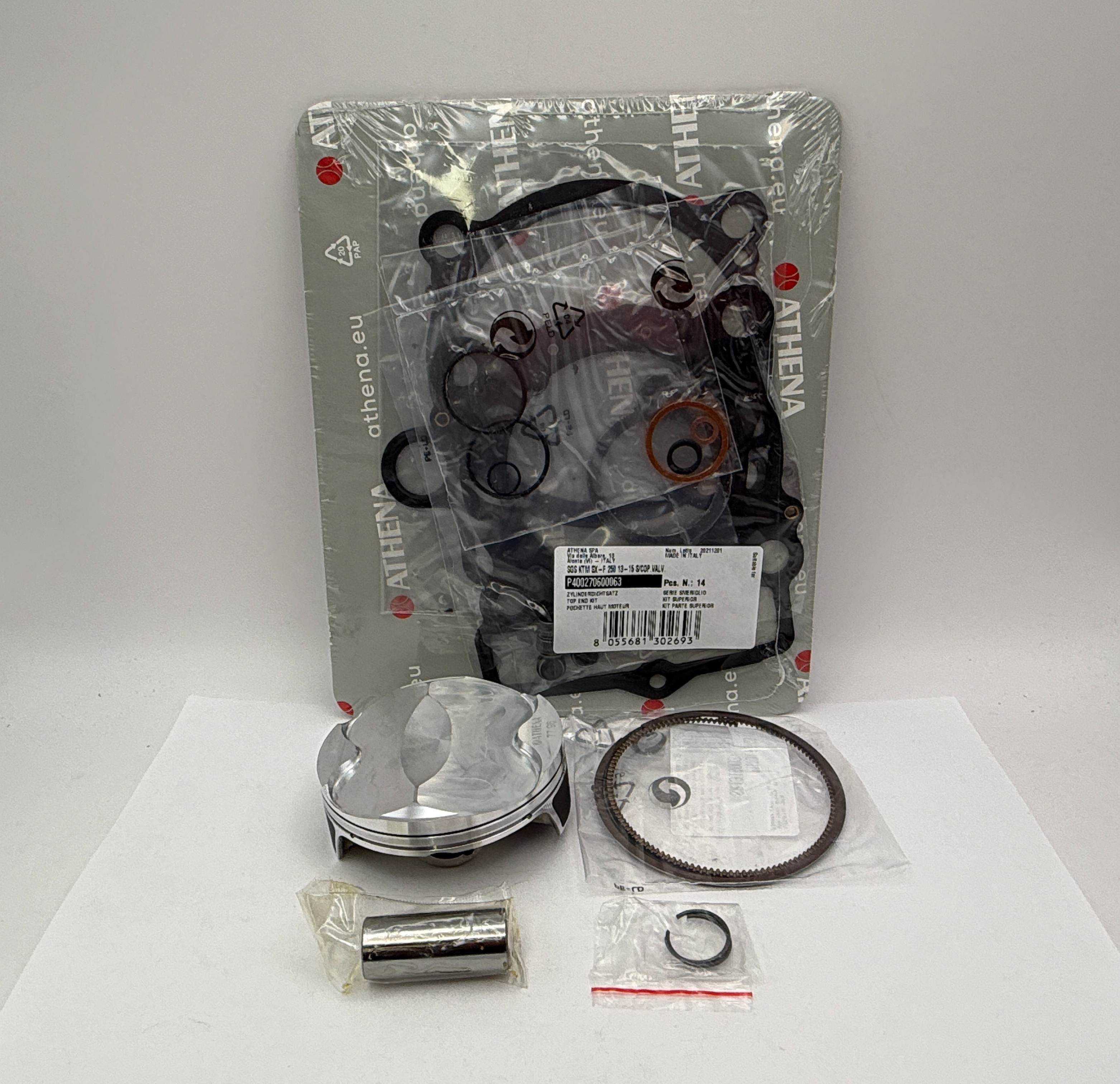 Athena Top End Rebuild Kit (Forged Piston + Top Set) KTM 250 SX-F 13-15 (77.96mm B Piston)