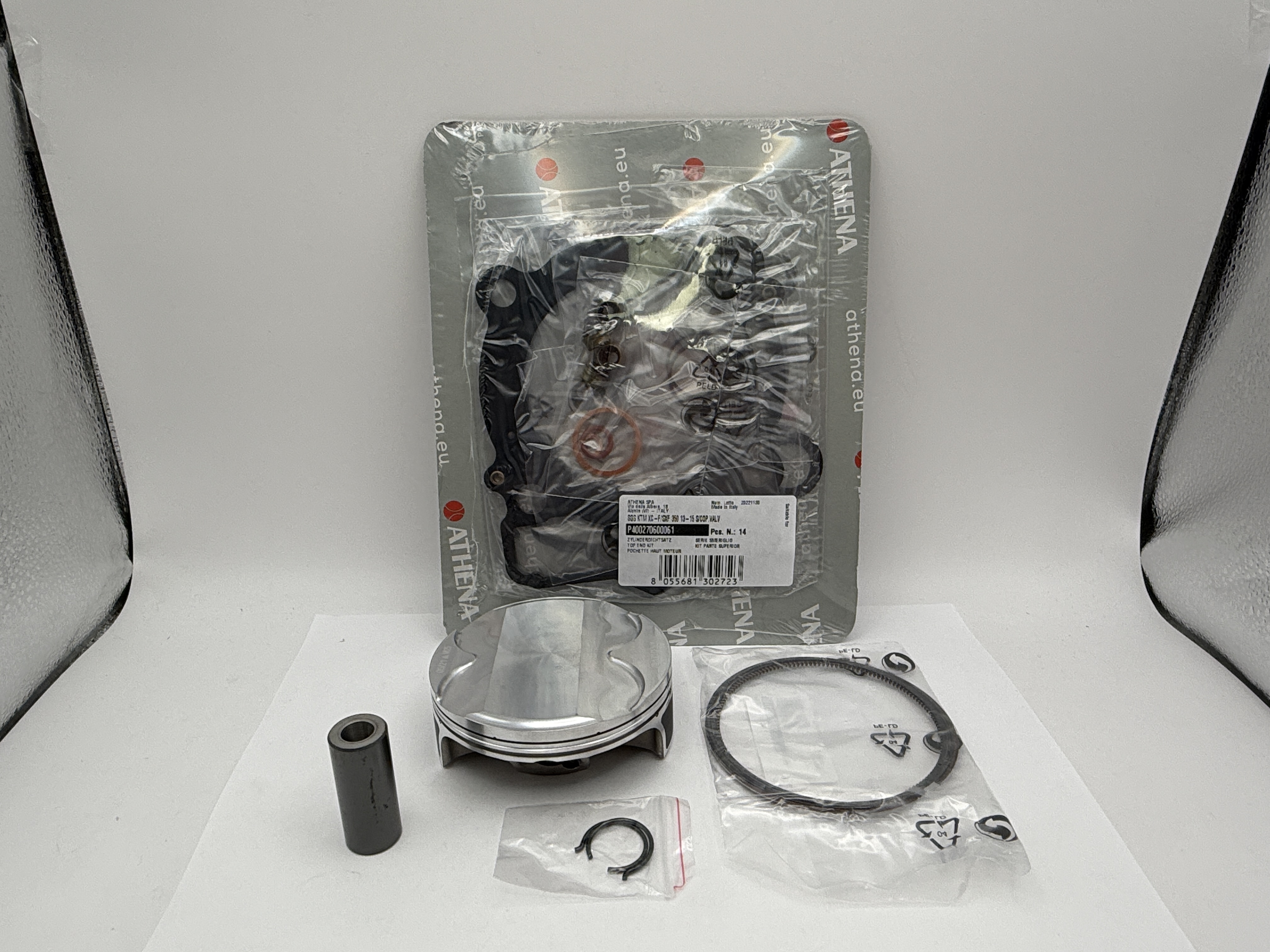 Athena Top End Rebuild Kit (Forged Piston + Top Set) KTM 350 SX-F 14-15, 350 XC-F 14-15, Husqvarna FC350 14-15 (87.96mm B Piston)