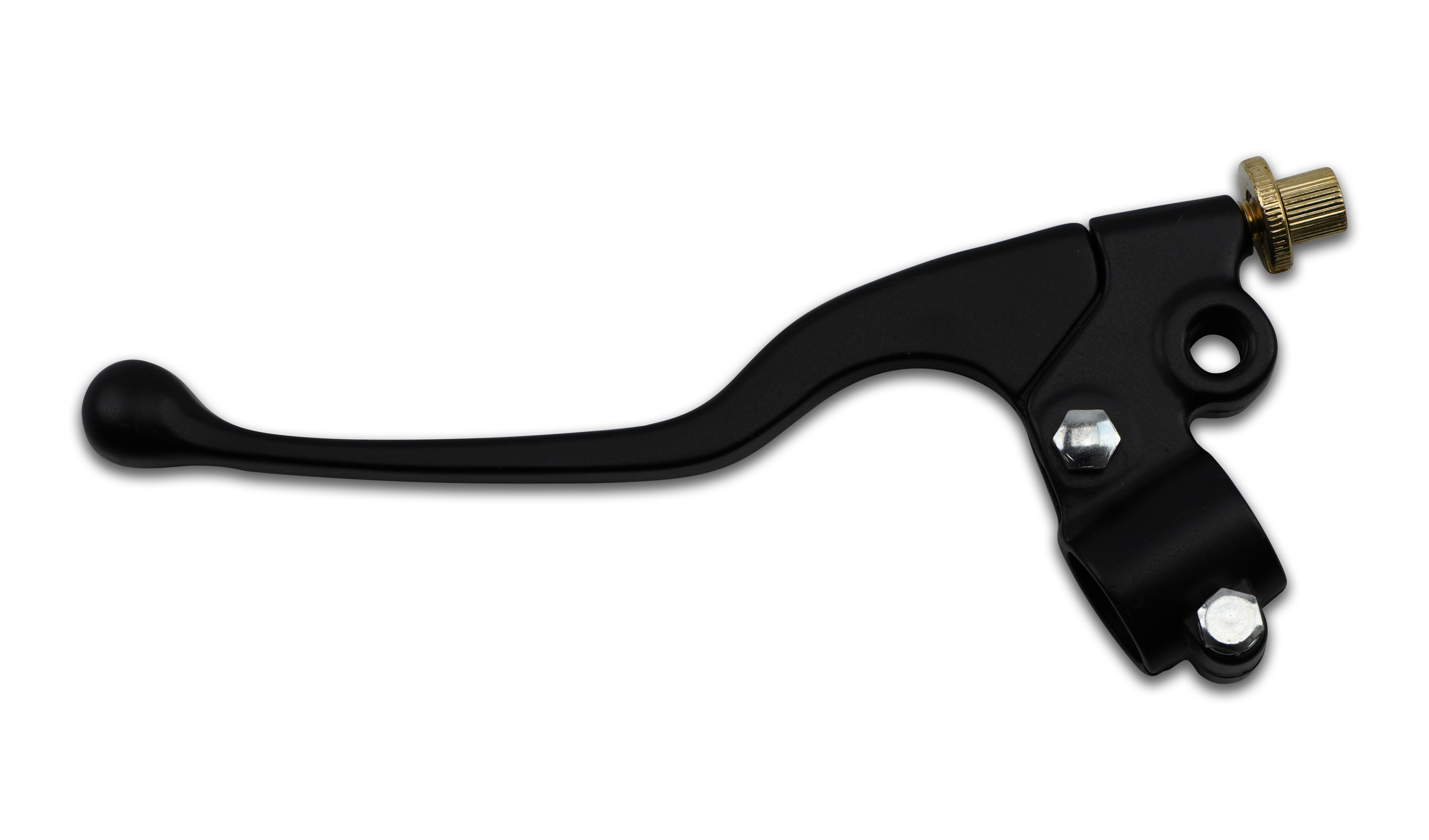 Hendler Lever Assembly Left Hand Black with Mirror Boss as Yamaha Early RD Models