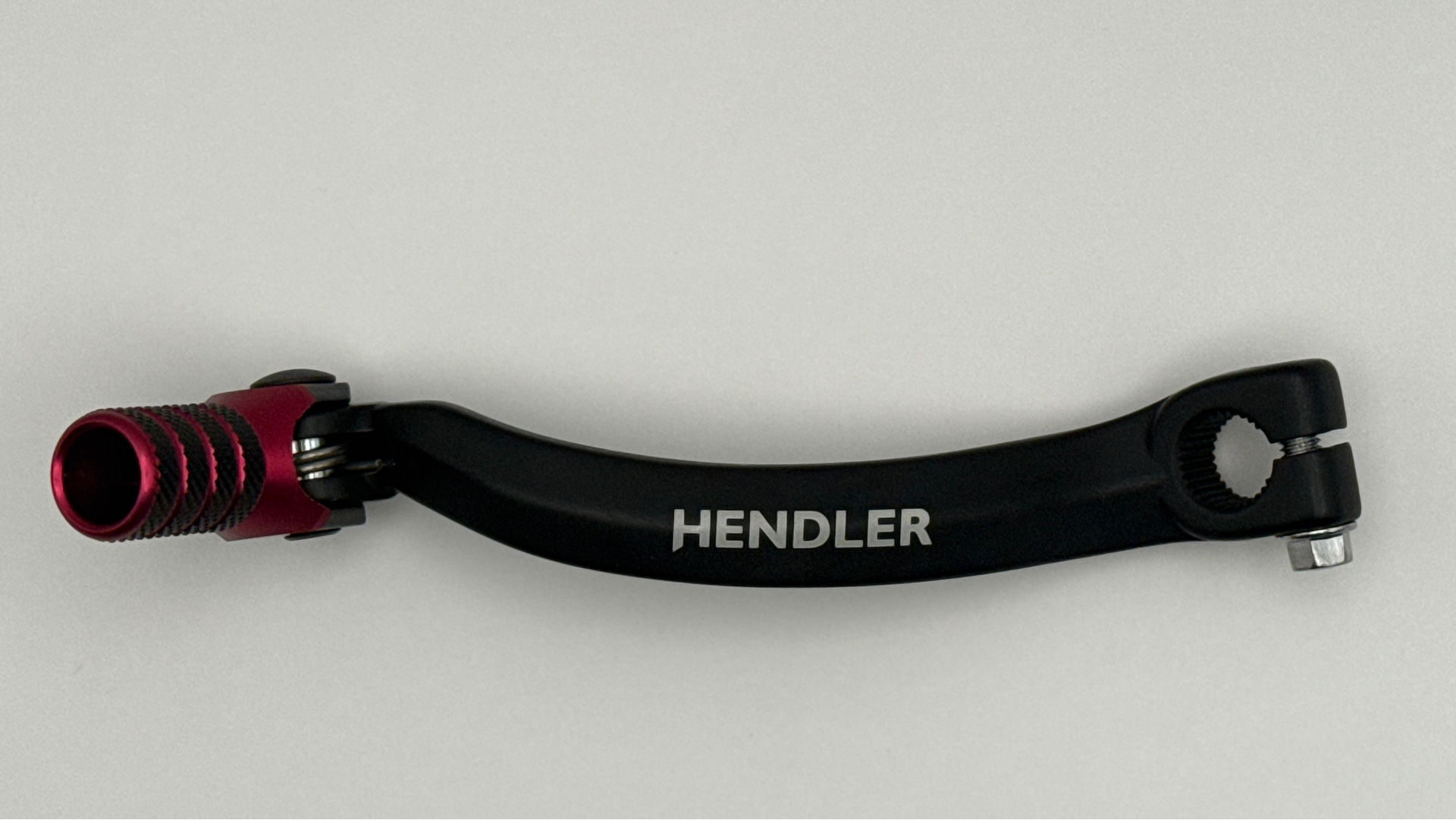 Hendler Gear Lever Alloy Black with Red Tip Honda CR125 83-07, CR250 88-91