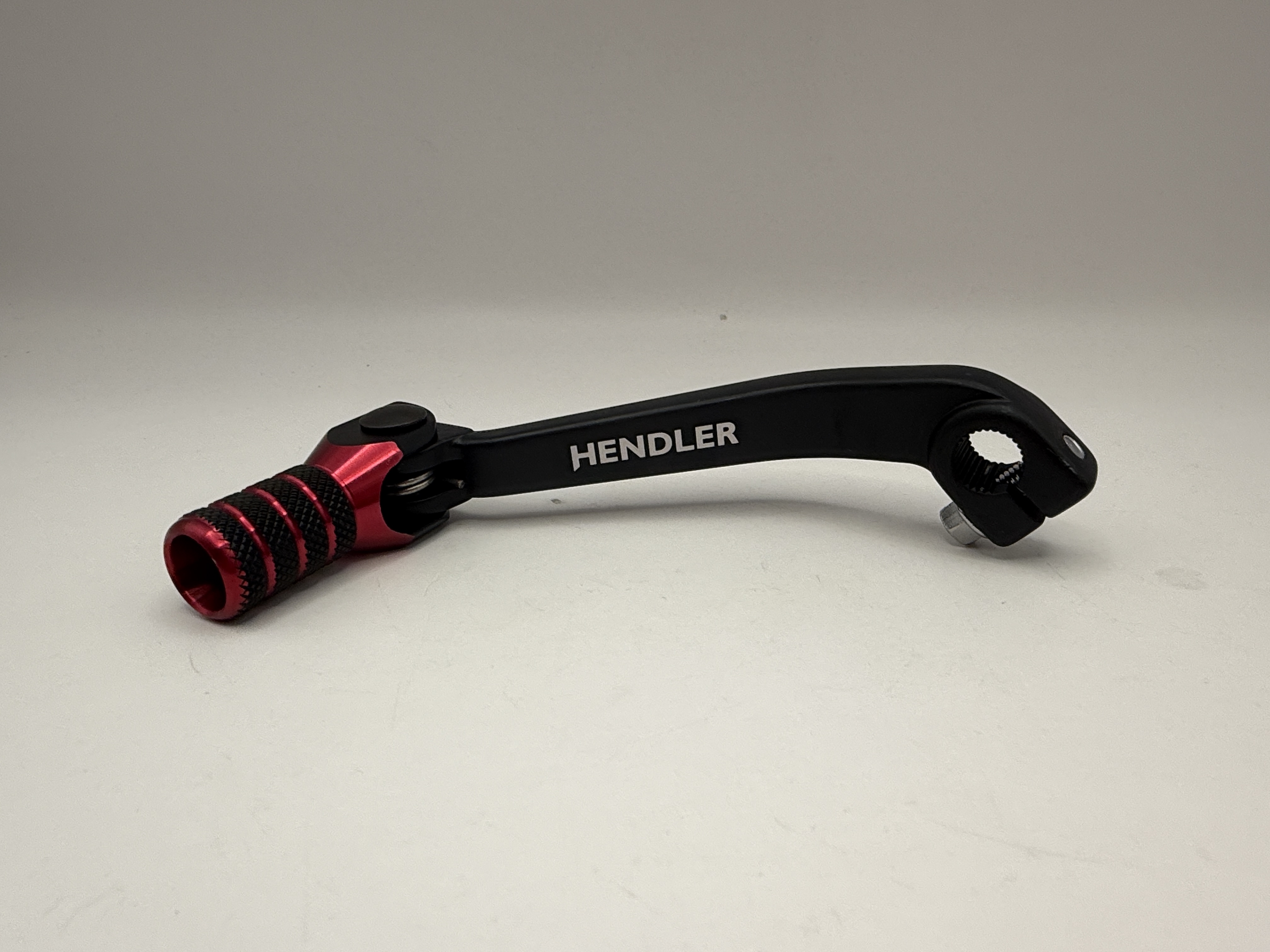 Hendler Gear Lever Alloy Black with Red Tip Honda CRF150F 03-09, 12-17, CRF230F 03-09, 12-17, 19
