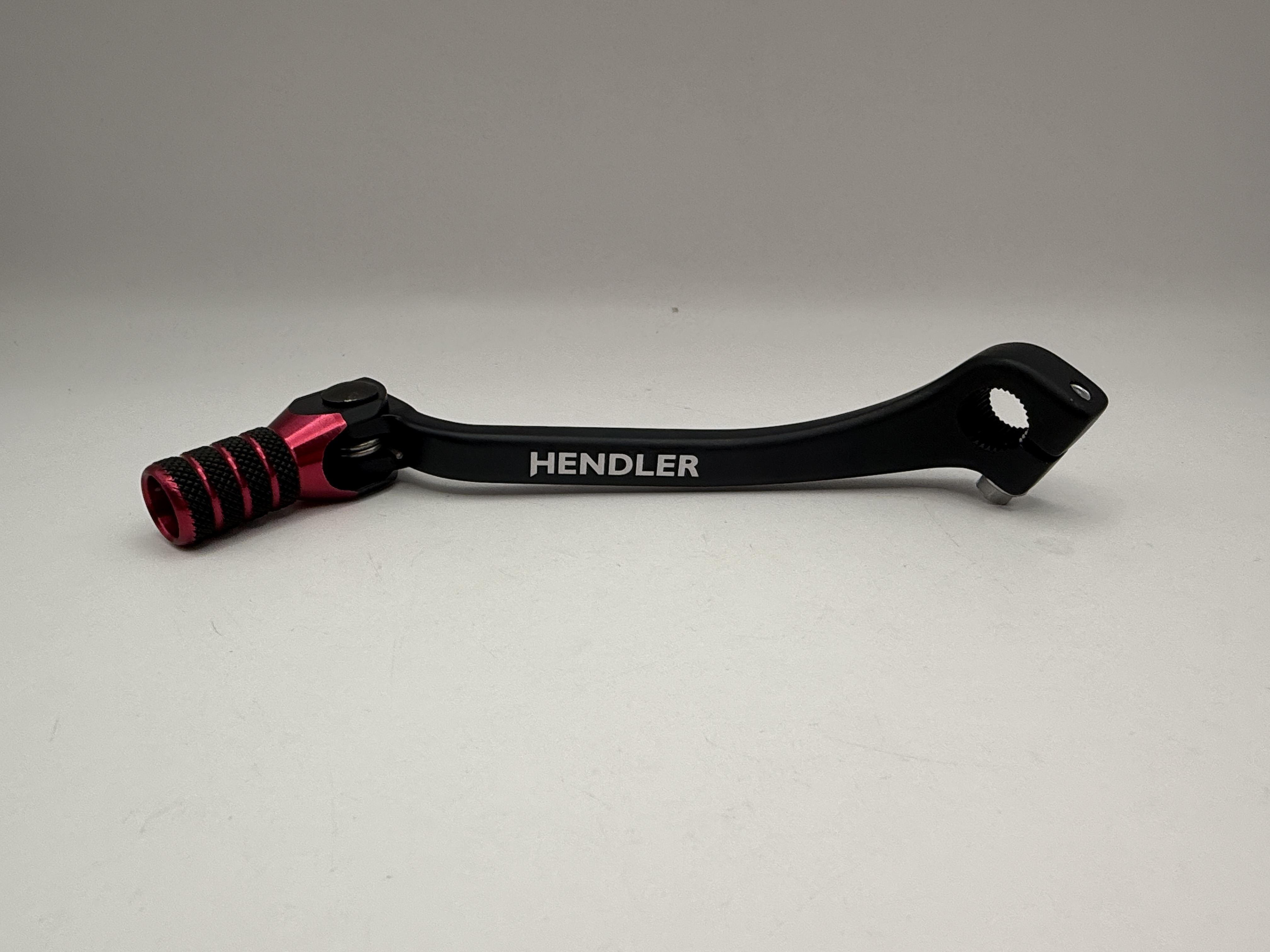 Hendler Gear Lever Alloy Black with Red Tip Honda CRF250R 18-25, CRF250RX 22-25, CRF450R 17-25, CRF450RL 24, CRF450RX 17-25, CRF450RWE 19-25