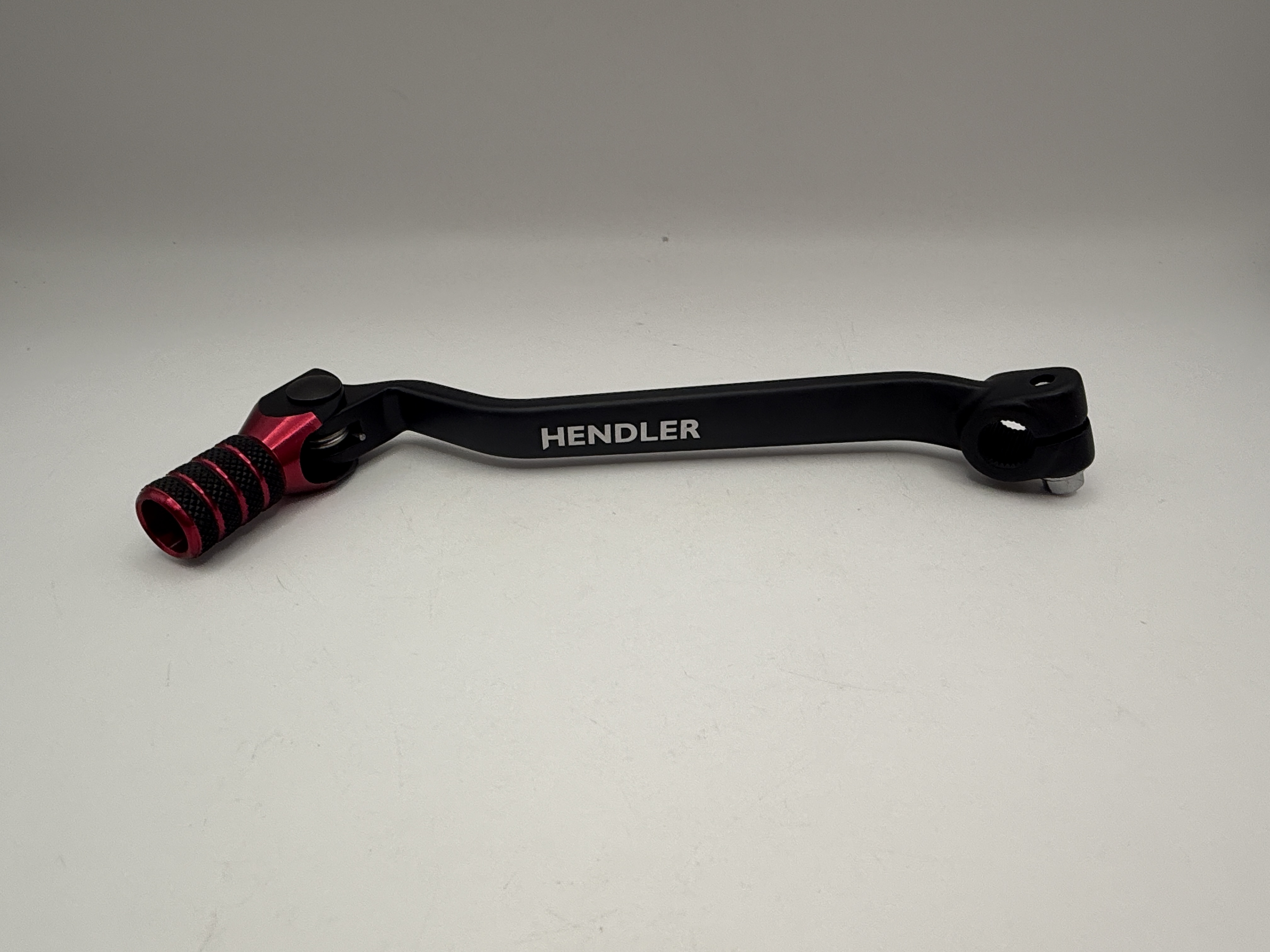 Hendler Gear Lever Alloy Black with Red Tip Honda XR400R 96-04, Yamaha YFM700R Raptor 06-20