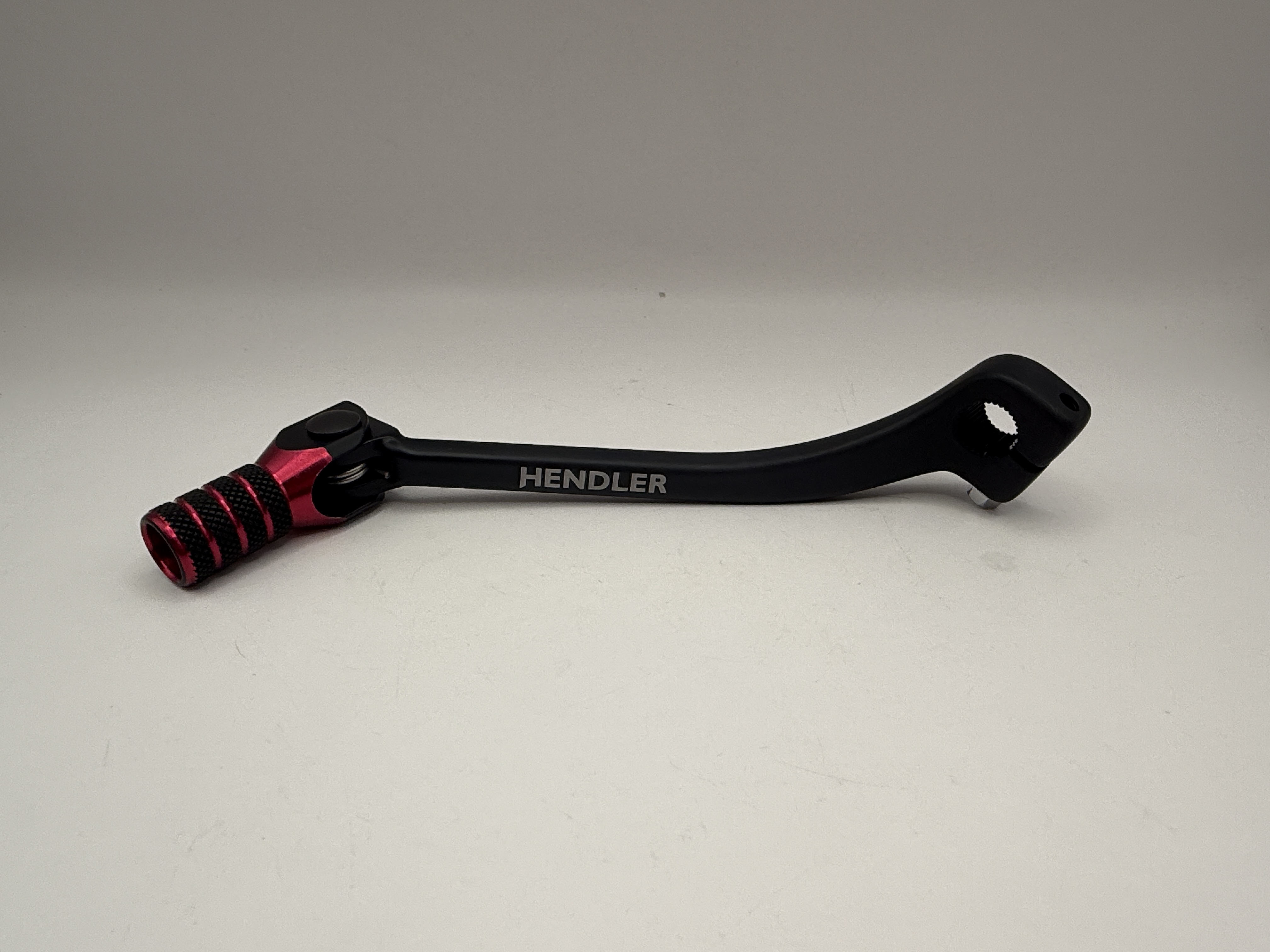 Hendler Gear Lever Alloy Black with Red Tip Honda CRF450X 19-20, CRF450L 19-20