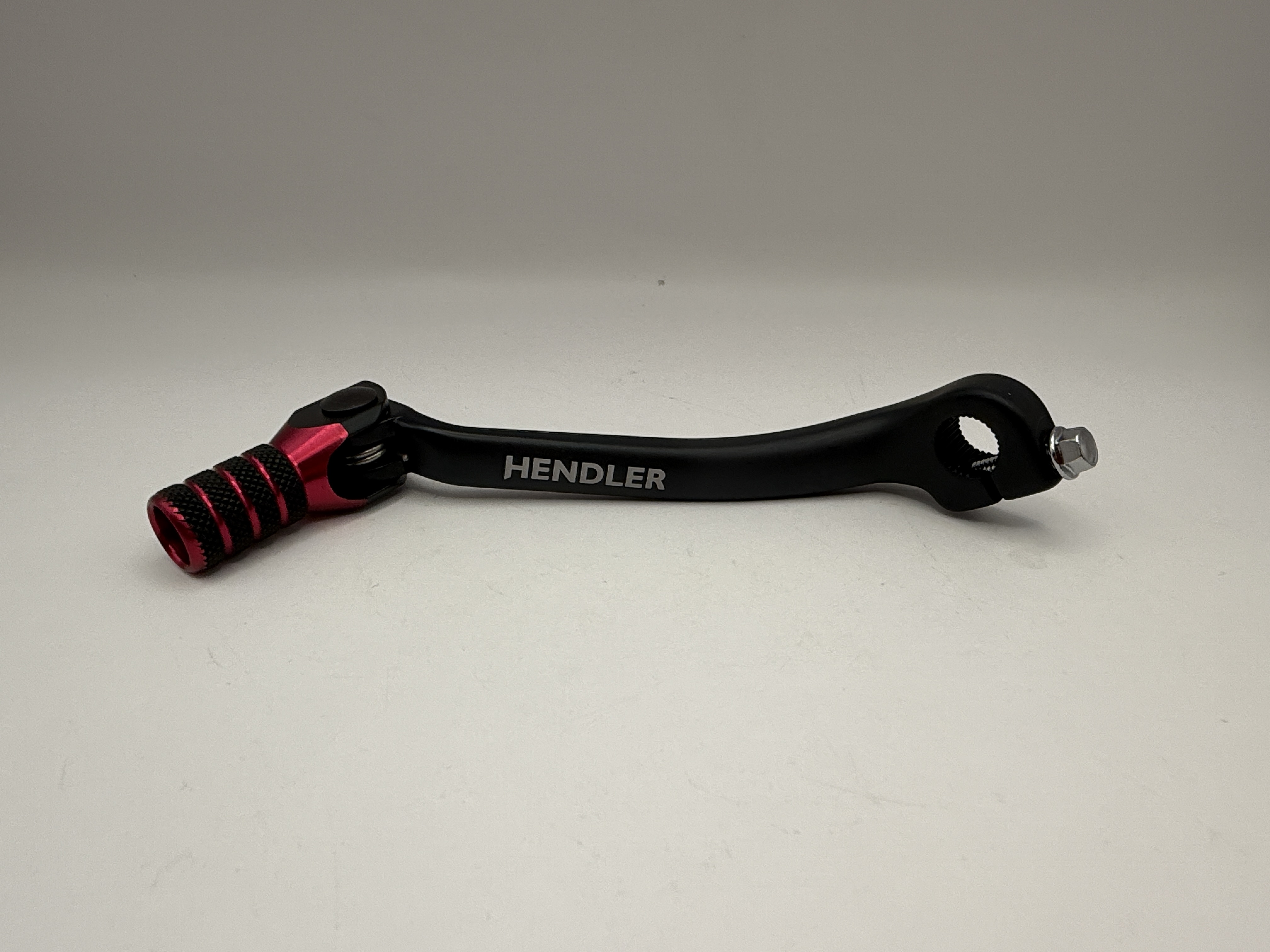 Hendler Gear Lever Alloy Black with Red Tip Honda CRF450R 11-16, CRF450X 05-18
