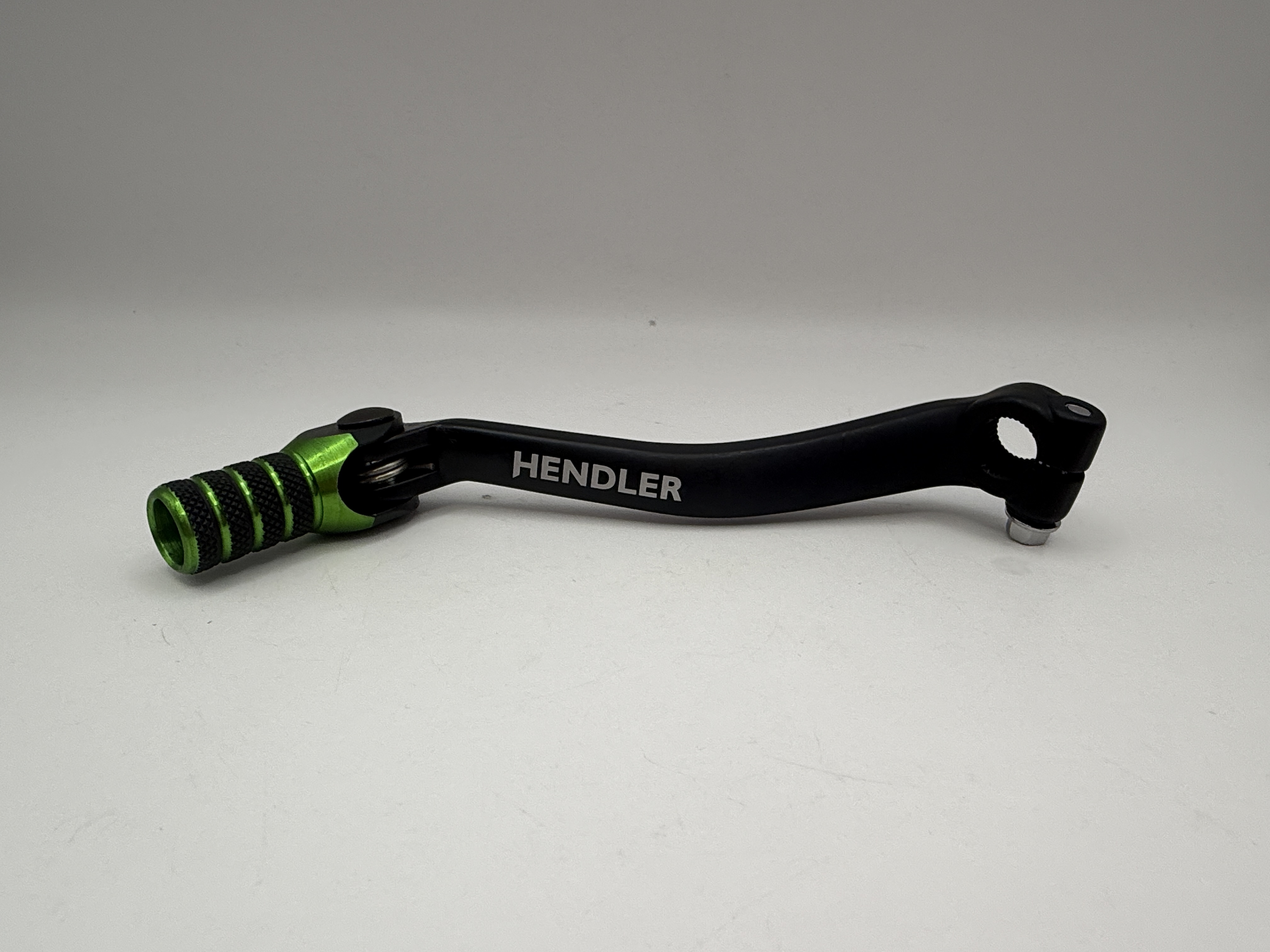 Hendler Gear Lever Alloy Black with Green Tip Kawasaki KX450F 06-08