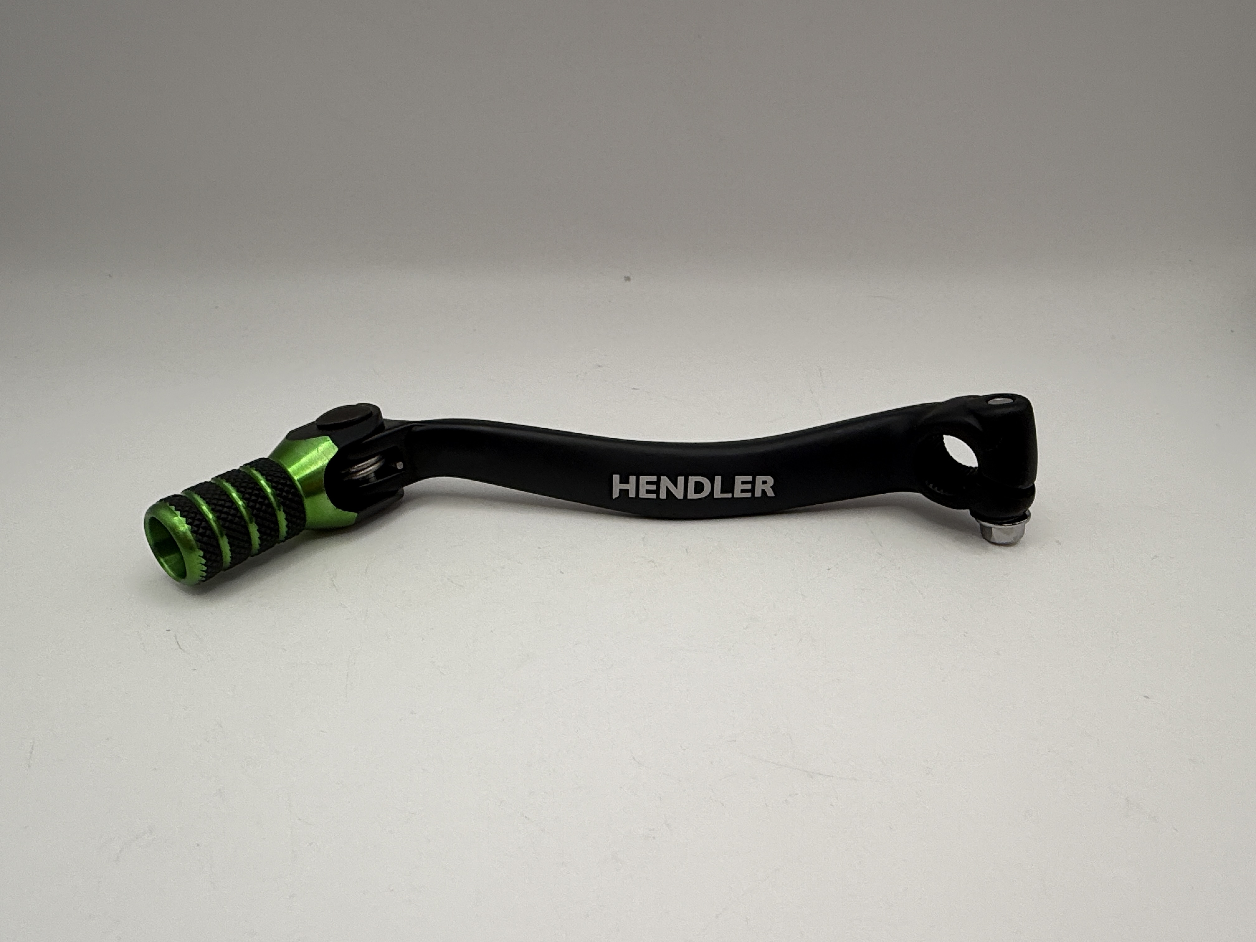 Hendler Gear Lever Alloy Black with Green Tip Kawasaki KX450F 09-15