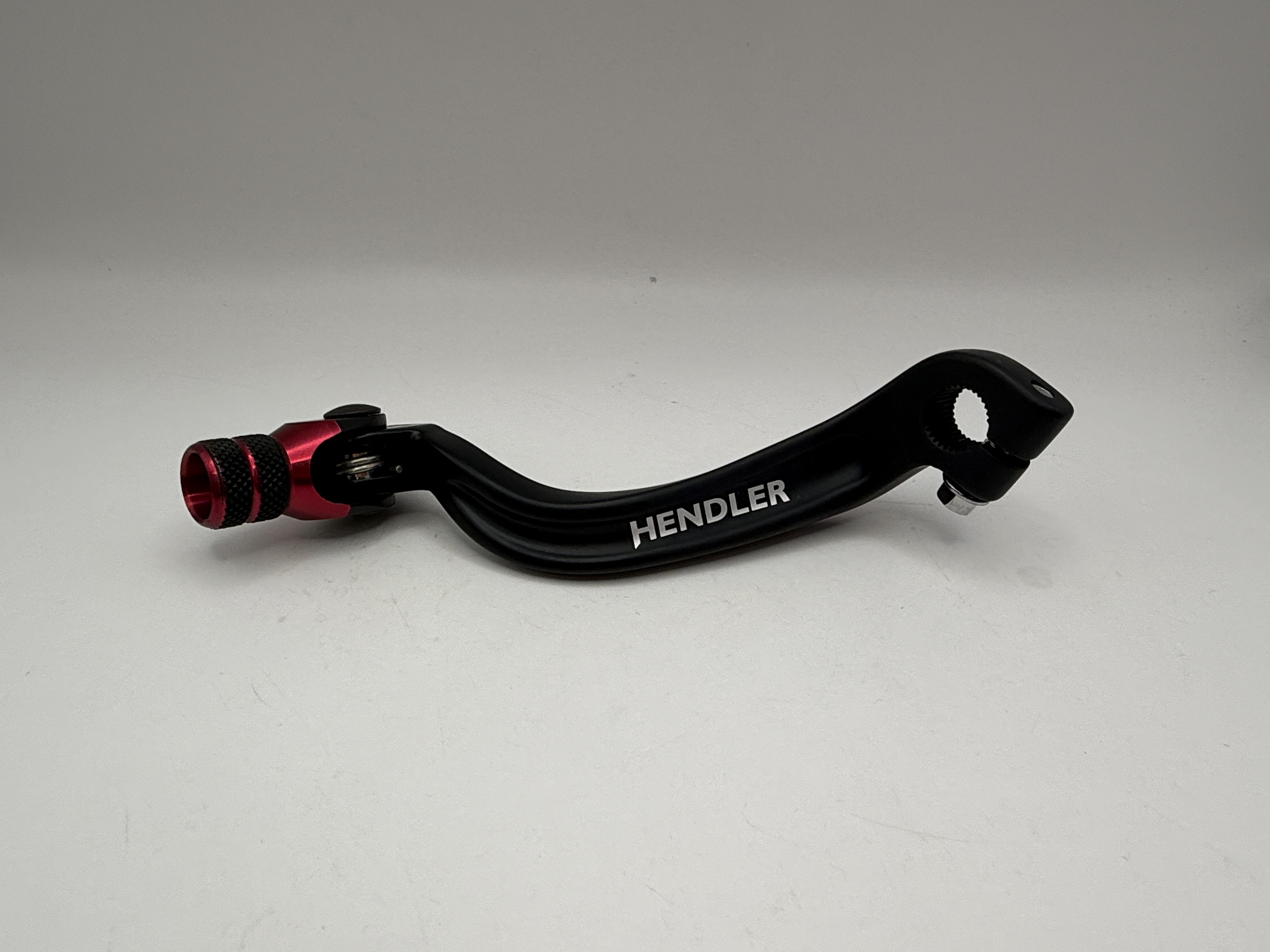 Hendler Gear Lever Alloy Black with Red Tip Beta 350 RR 4T 2020, 390 RR 4T 2020, 430 RR 4T 2020, 480 RR 4T 2020