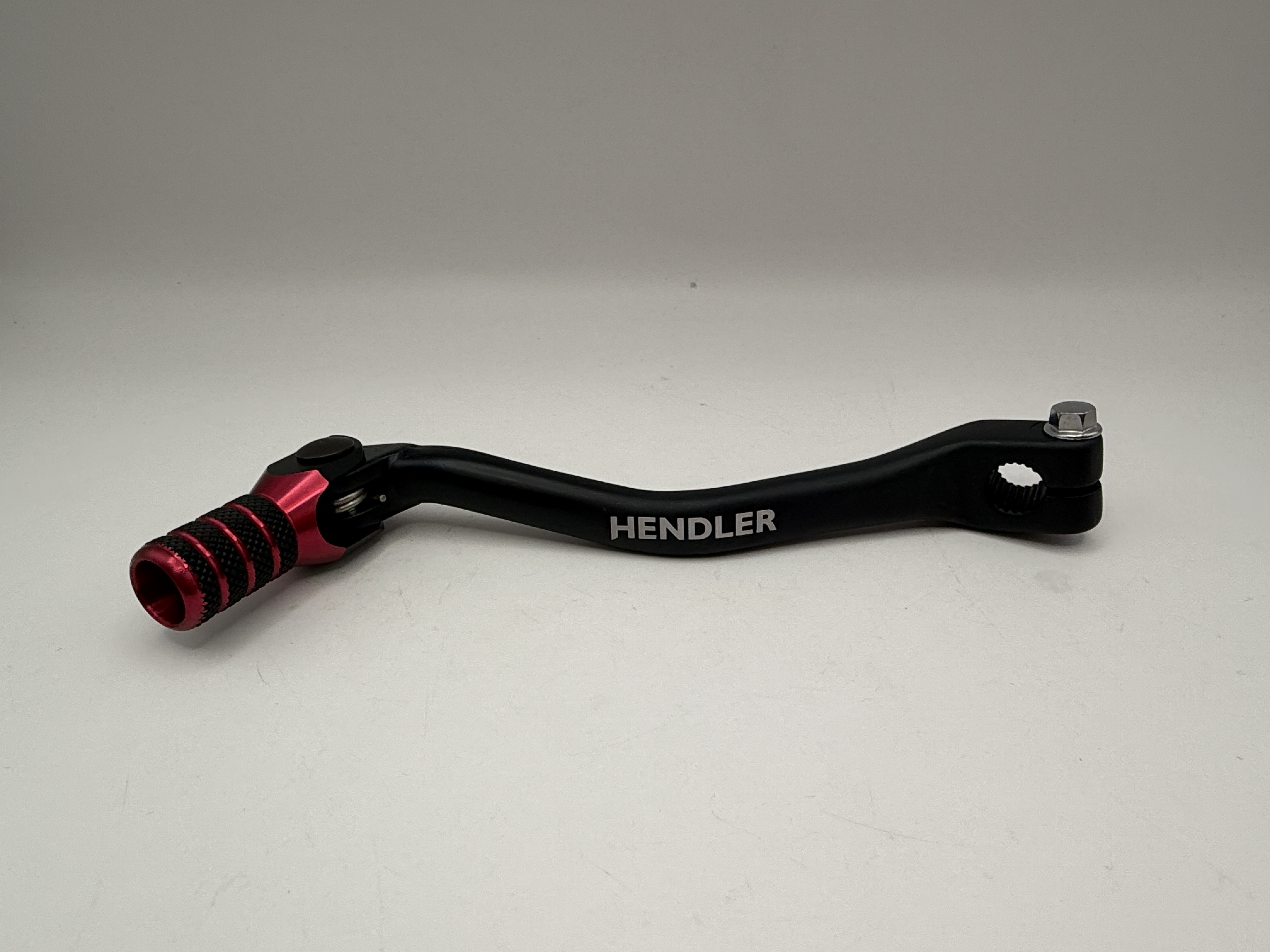 Hendler Gear Lever Alloy Black with Red Tip Gas Gas EC125 98-19, EC200 98-19, EC250 98-19, EC300 98-19