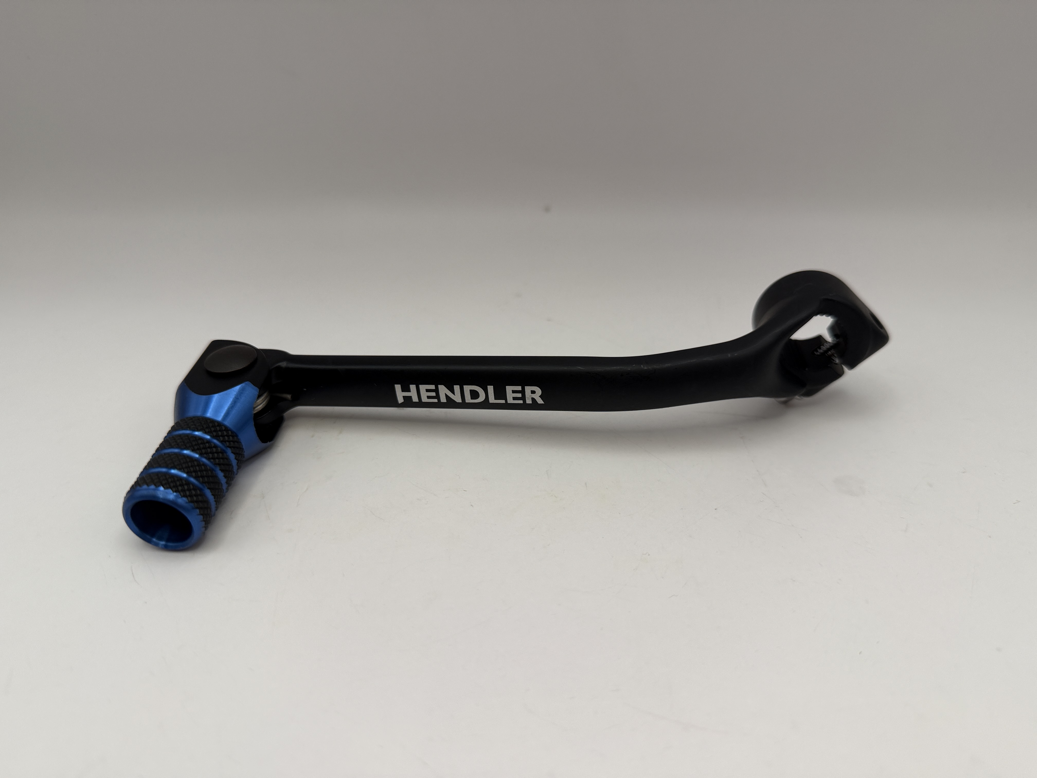Hendler Gear Lever Alloy Black with Blue Tip Husqvarna TC125 1980, TC250 1980 (Longer Version of 225375)