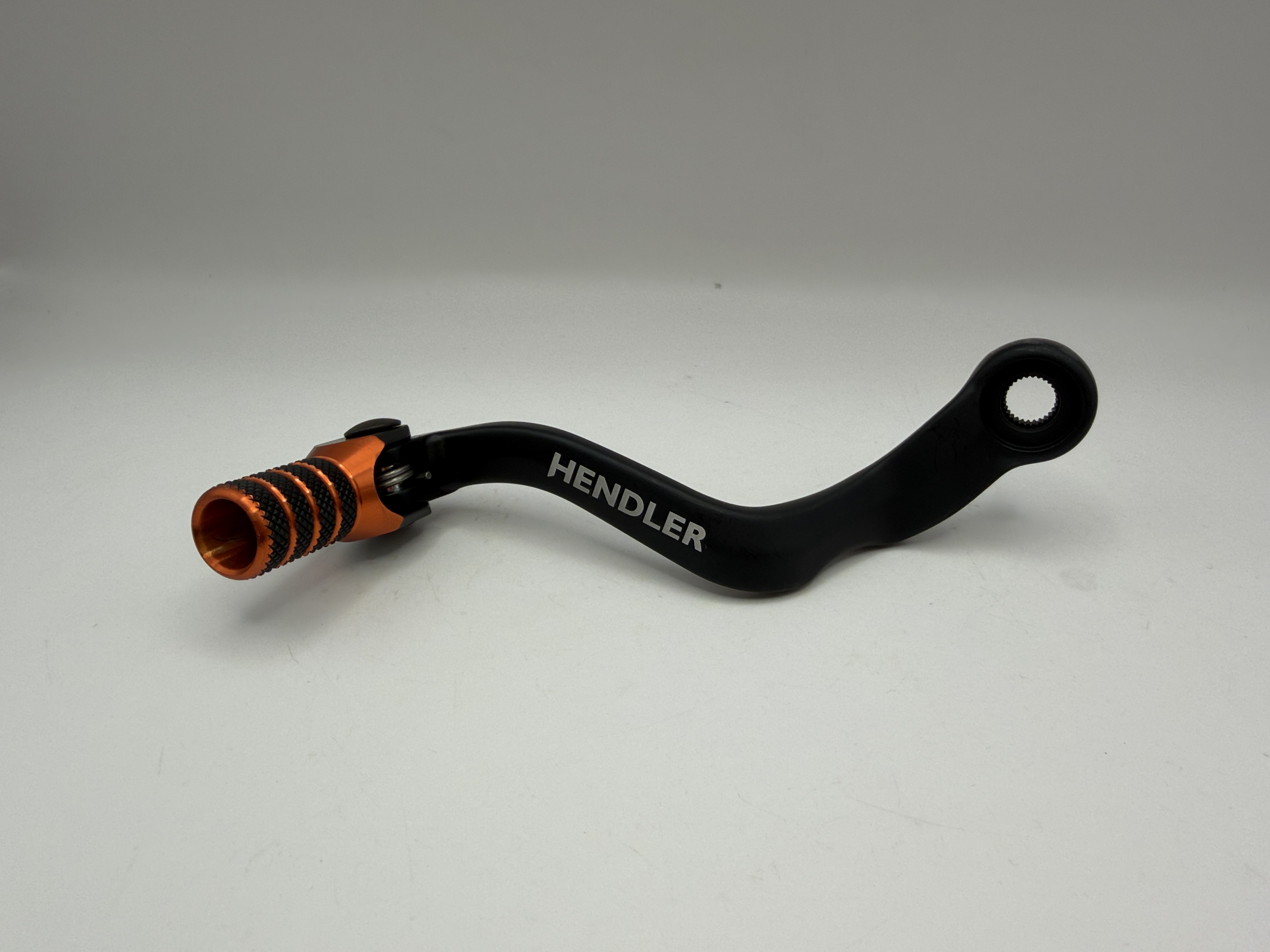 Hendler Gear Lever Alloy Black with Orange Tip KTM 65 SX 25, Husqvarna TC65 24-25, Gas Gas MC65 24-25