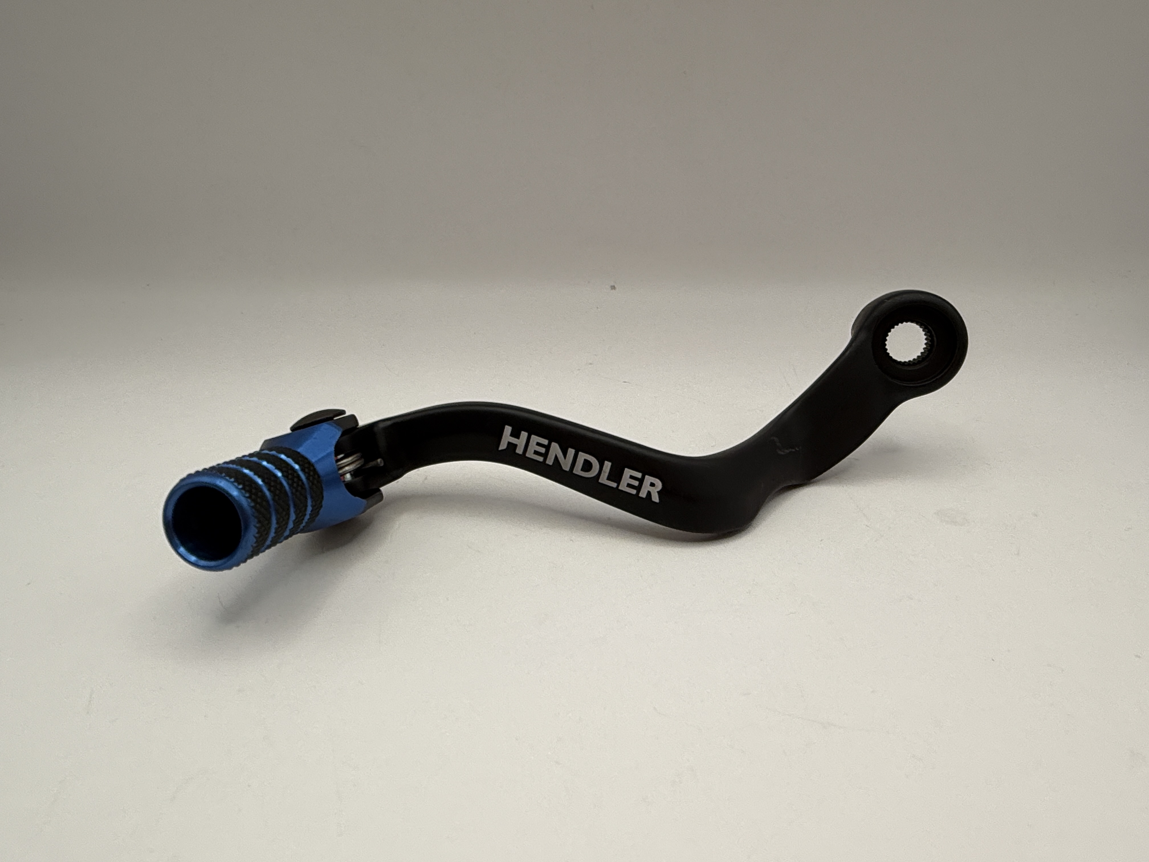 Hendler Gear Lever Alloy Black with Blue Tip KTM 65 SX 25, Husqvarna TC65 24-25, Gas Gas MC65 24-25