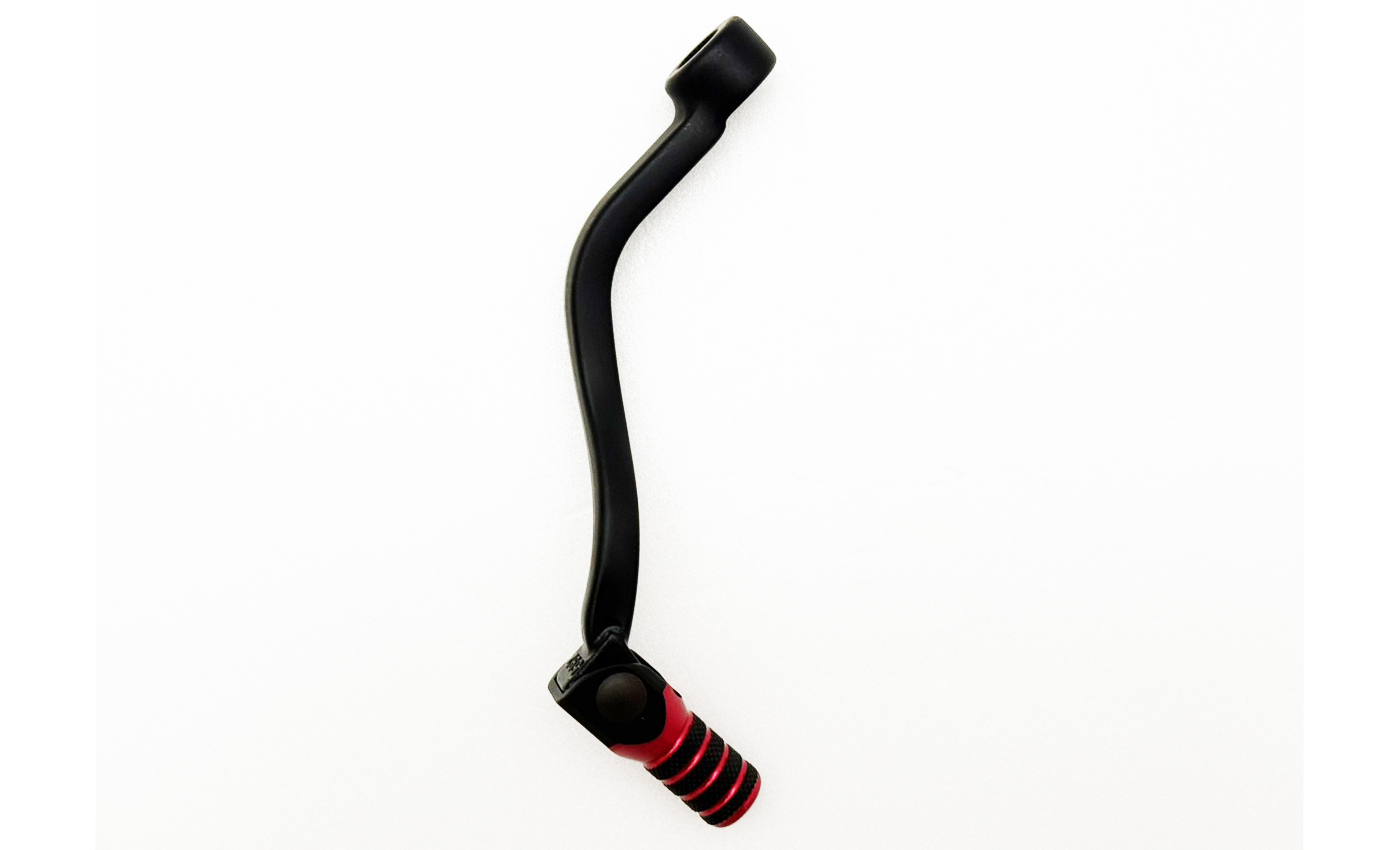 Hendler Gear Lever Alloy Black with Red Tip KTM 125 SX 23-25, 250 SX 23-25, 300 SX 23-24, 250 EXC 24, Husqvarna TC125 23-25, TC250 23-25, TE250 24, Gas Gas MC125 24-25, MC250 25, EX250 24-25