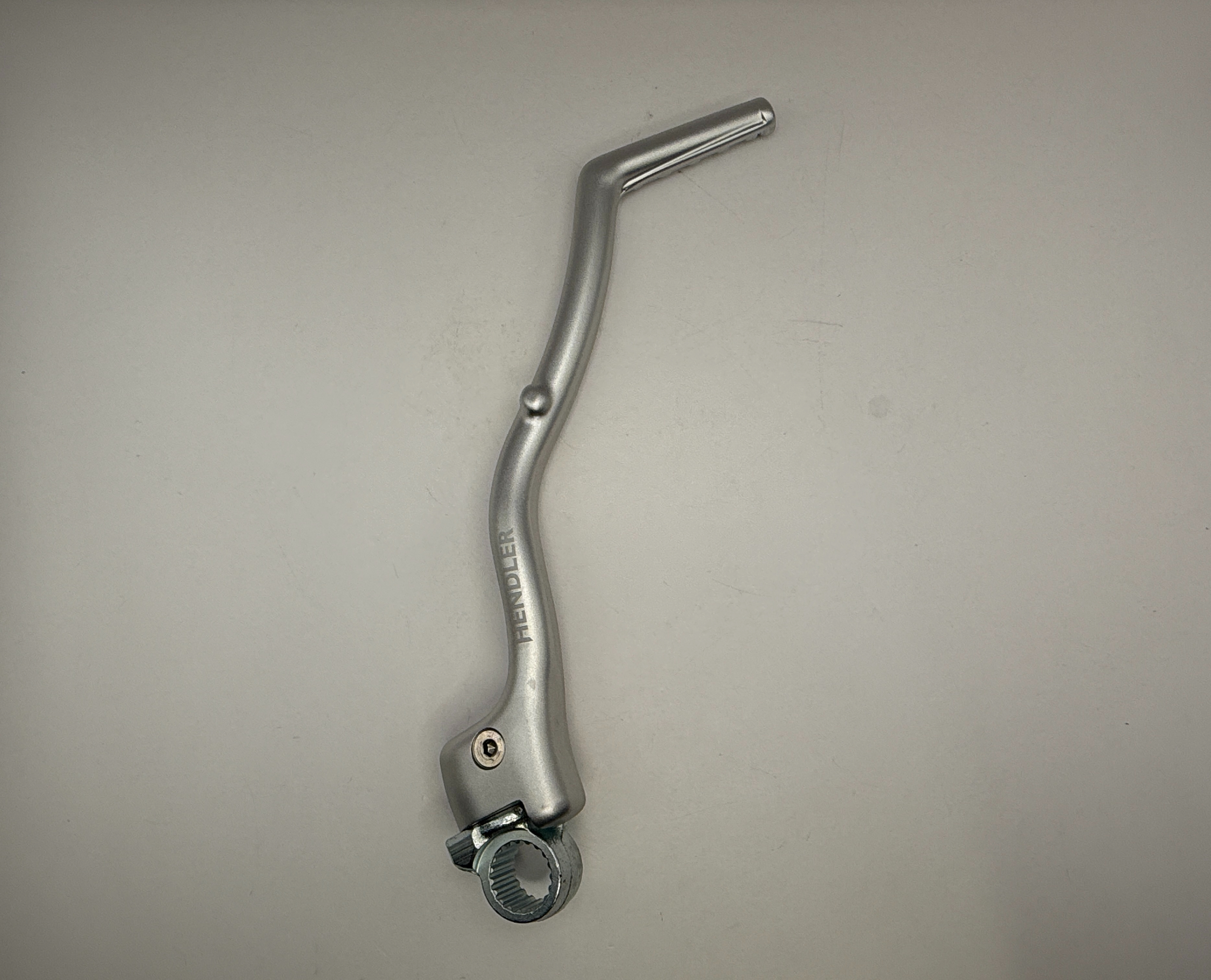Hendler Kickstart Lever Alloy with Steel Boss Silver Honda CR250R 88-96