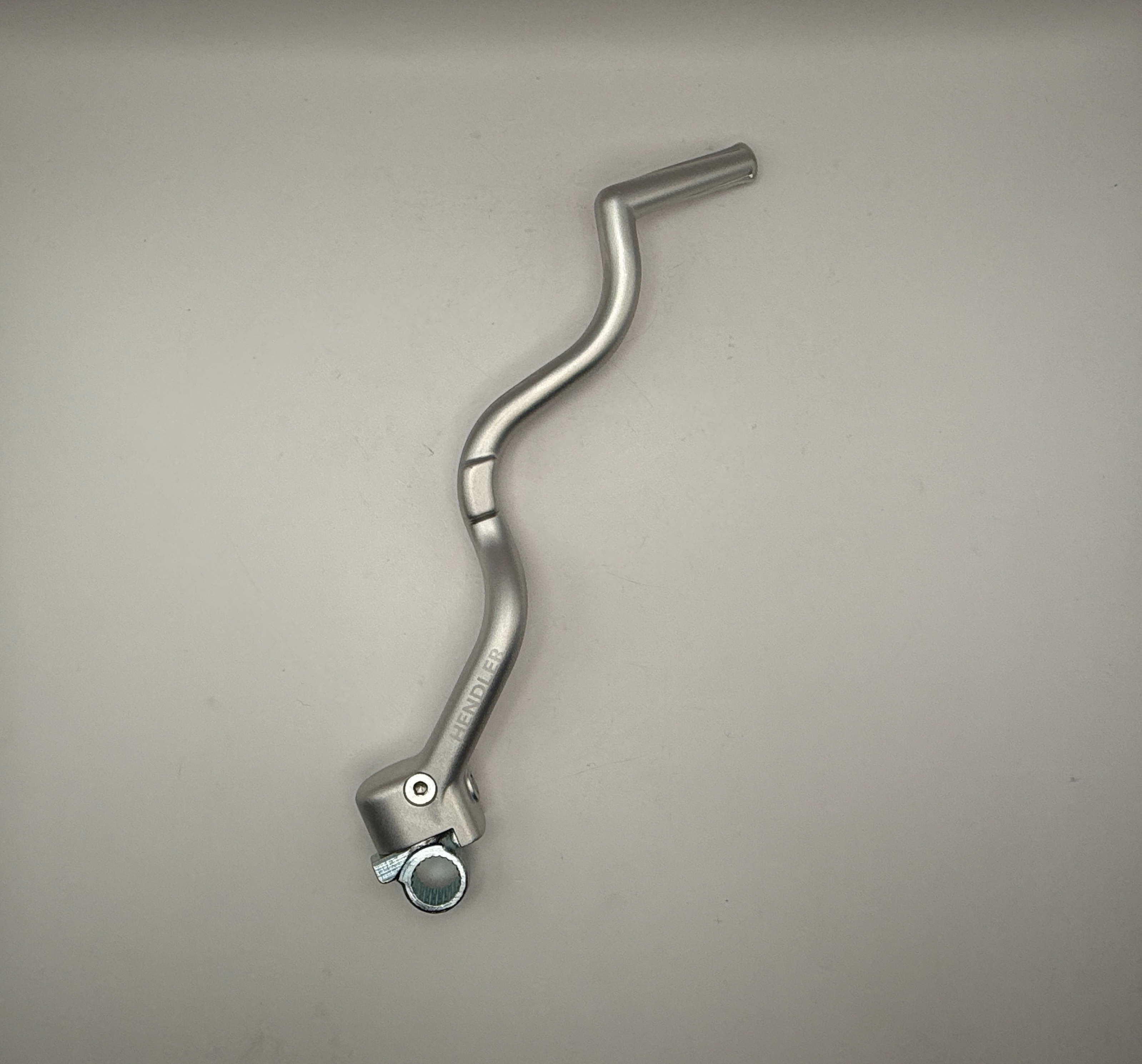 Hendler Kickstart Lever Alloy with Steel Boss Silver Kawasaki KX450F 08-15
